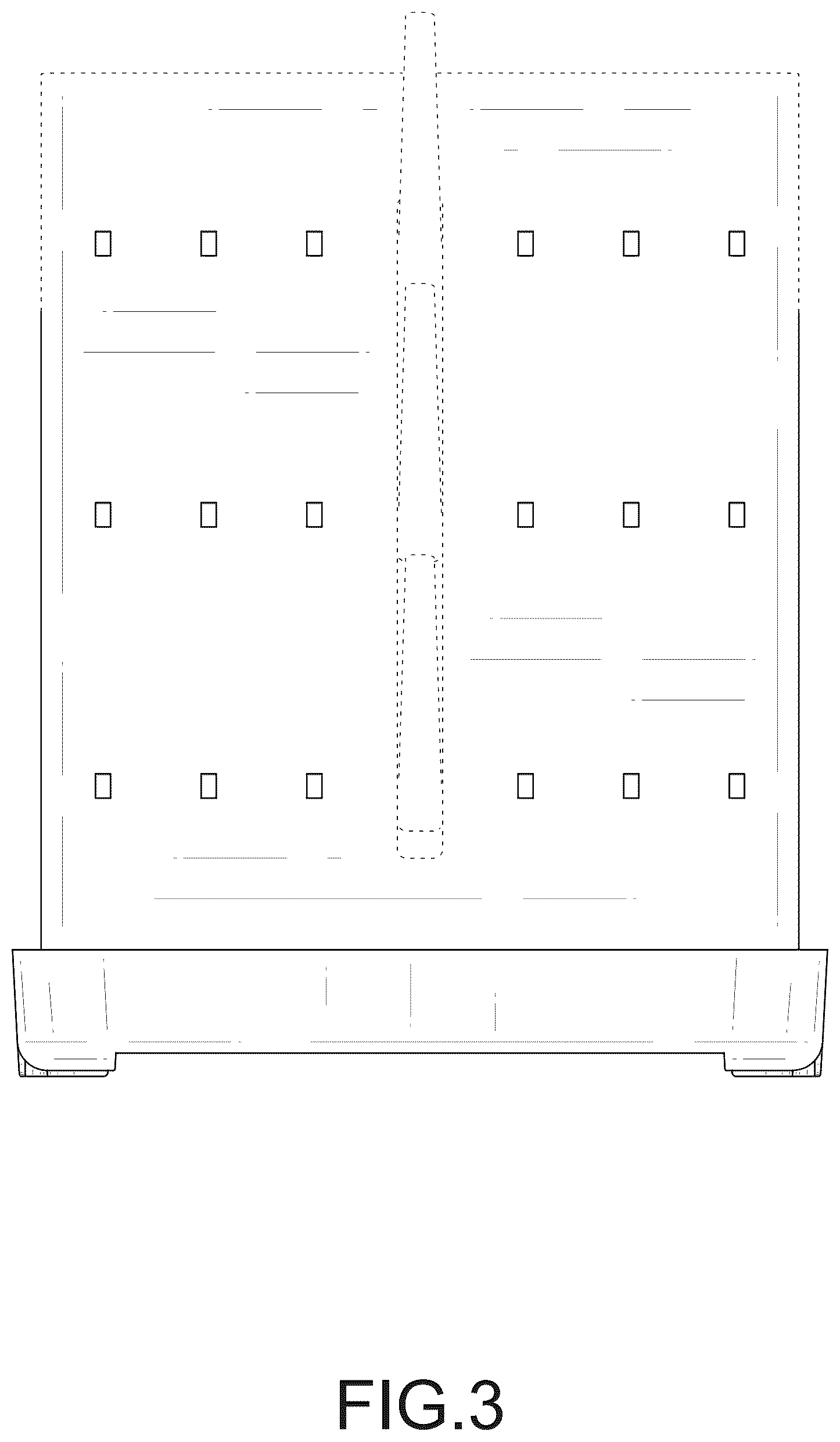 Patent USD1076506 Figure 3 – Shelf
