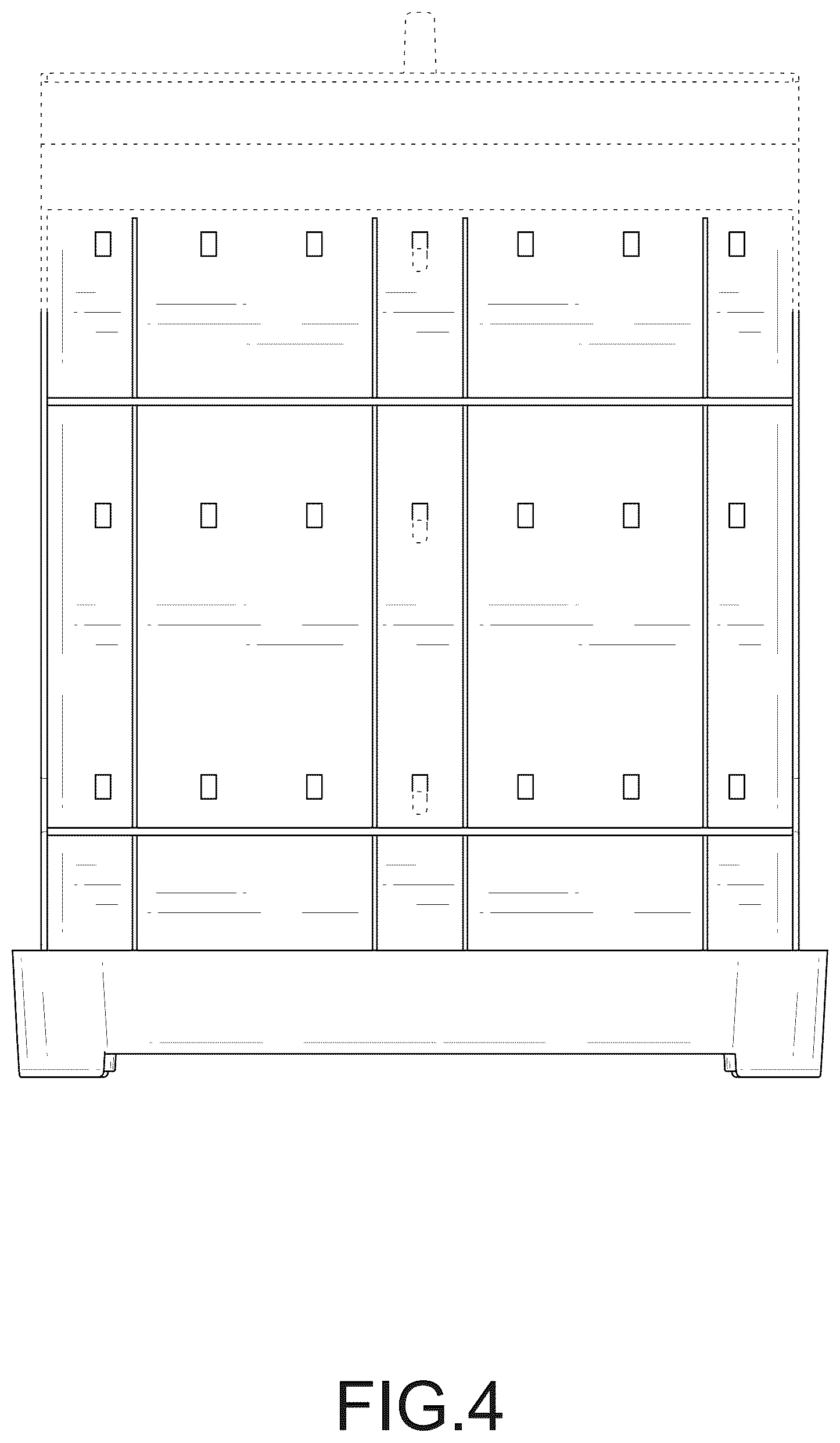 Patent USD1076506 Figure 4 – Shelf