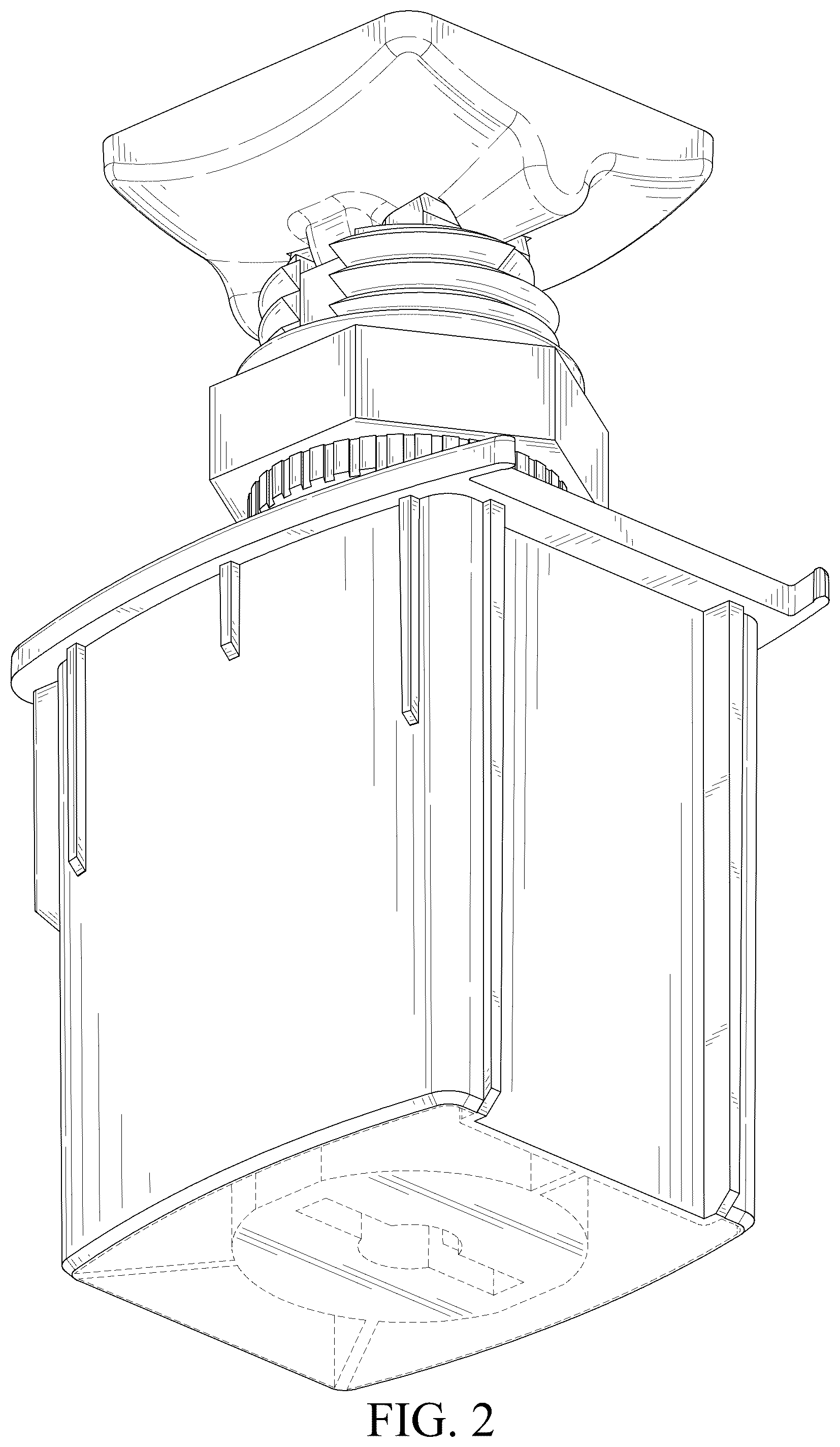 Patent USD1076507 Figure 2 – Punching-free mounting part