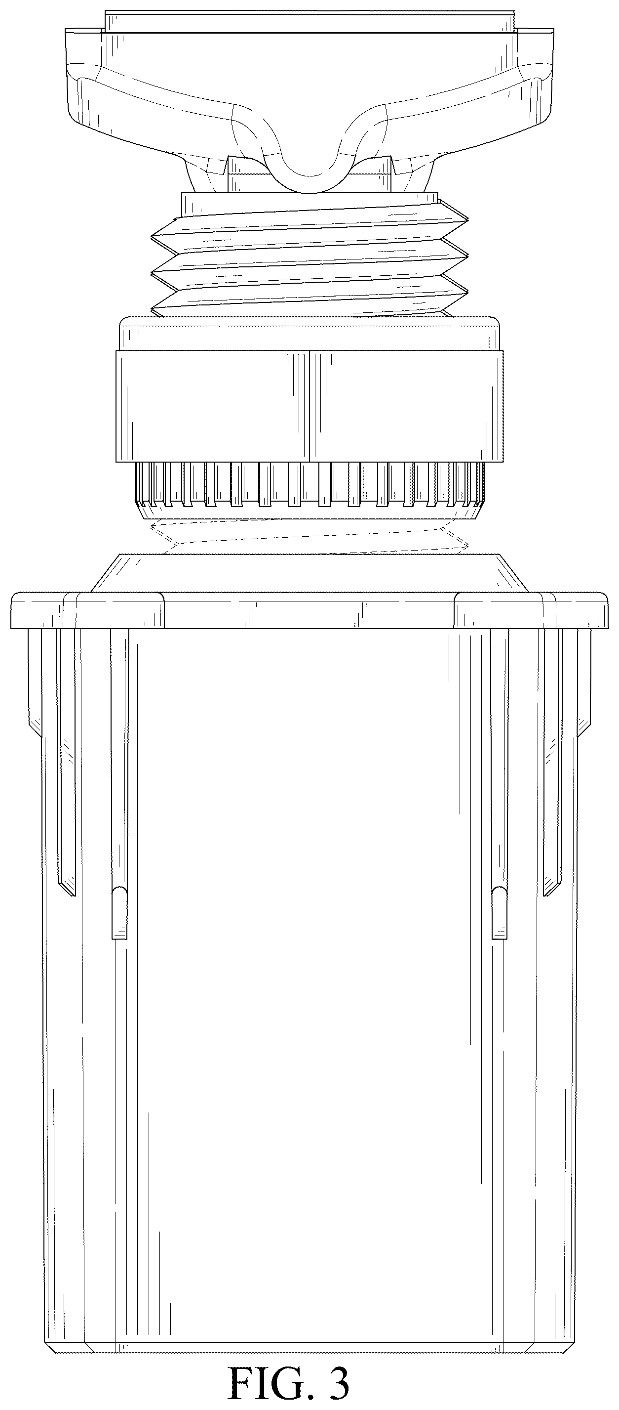 Patent USD1076507 Figure 3 – Punching-free mounting part