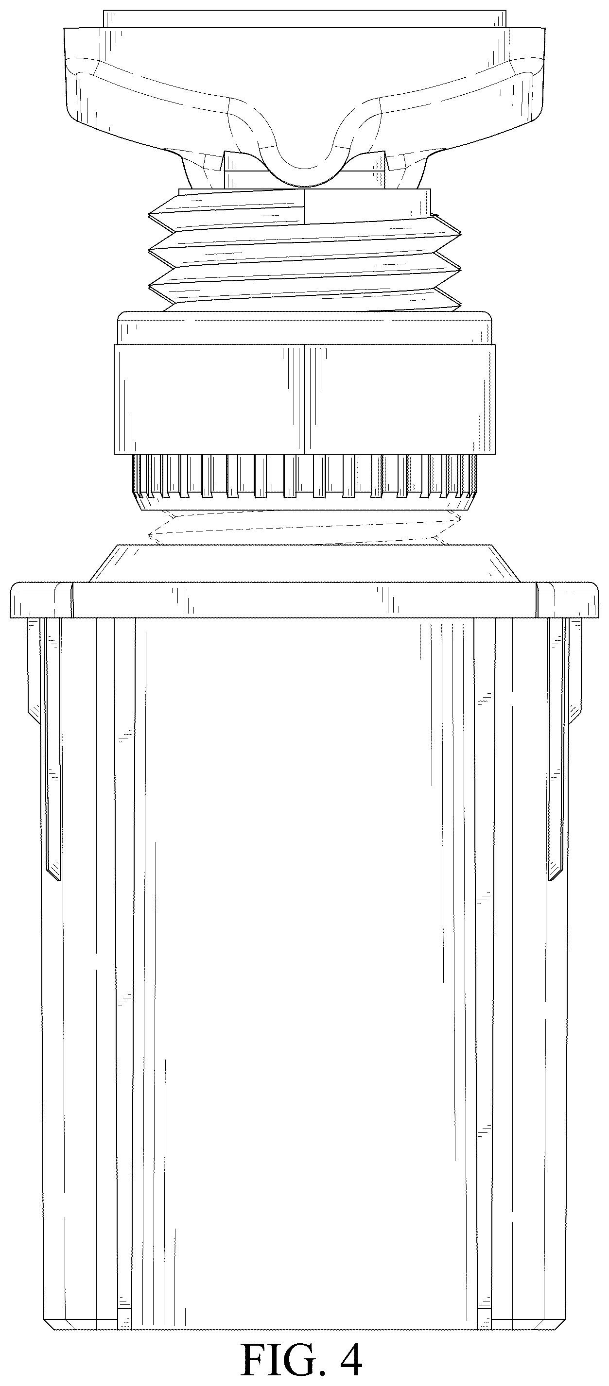 Patent USD1076507 Figure 4 – Punching-free mounting part