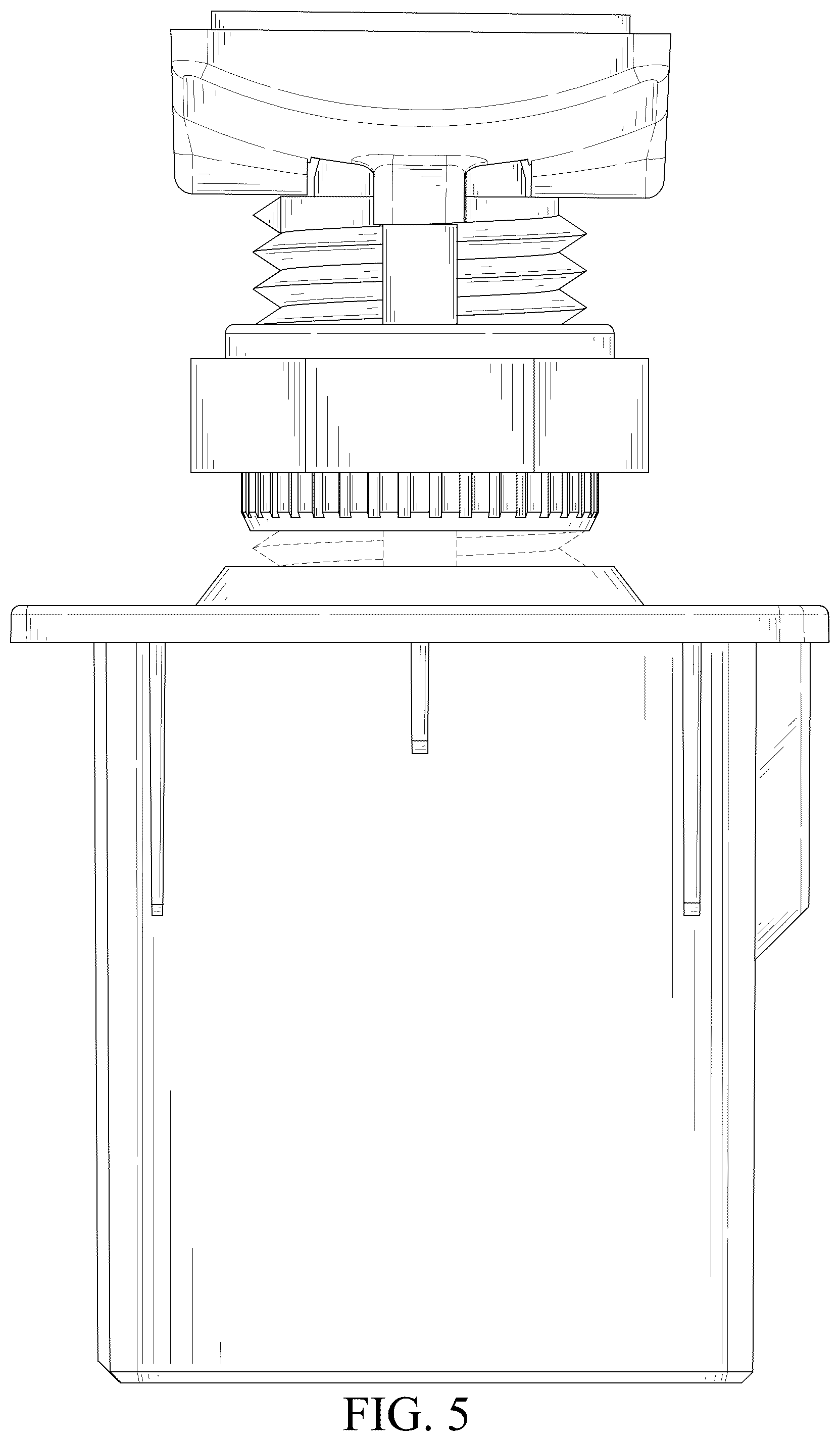 Patent USD1076507 Figure 5 – Punching-free mounting part