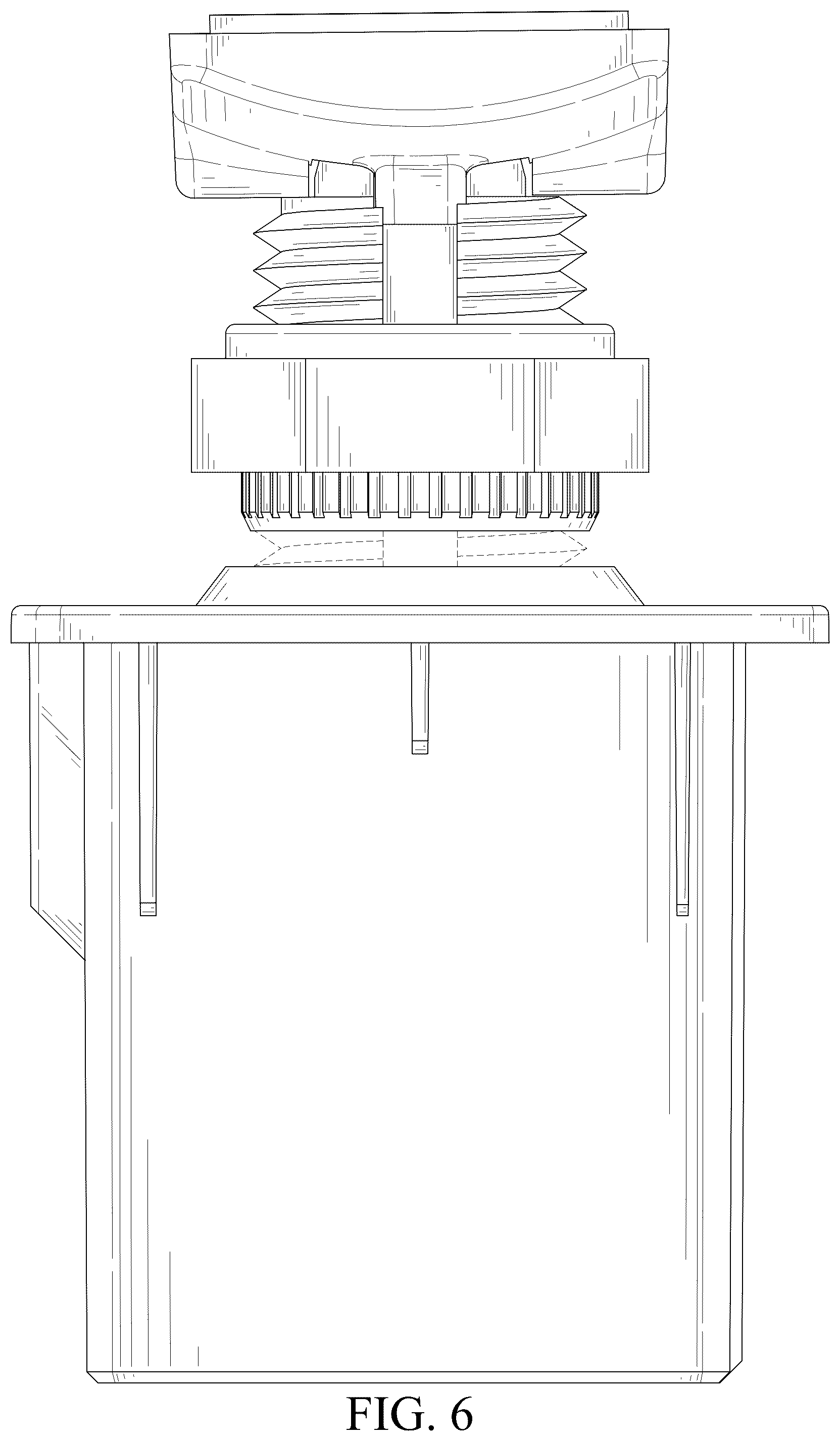 Patent USD1076507 Figure 6 – Punching-free mounting part
