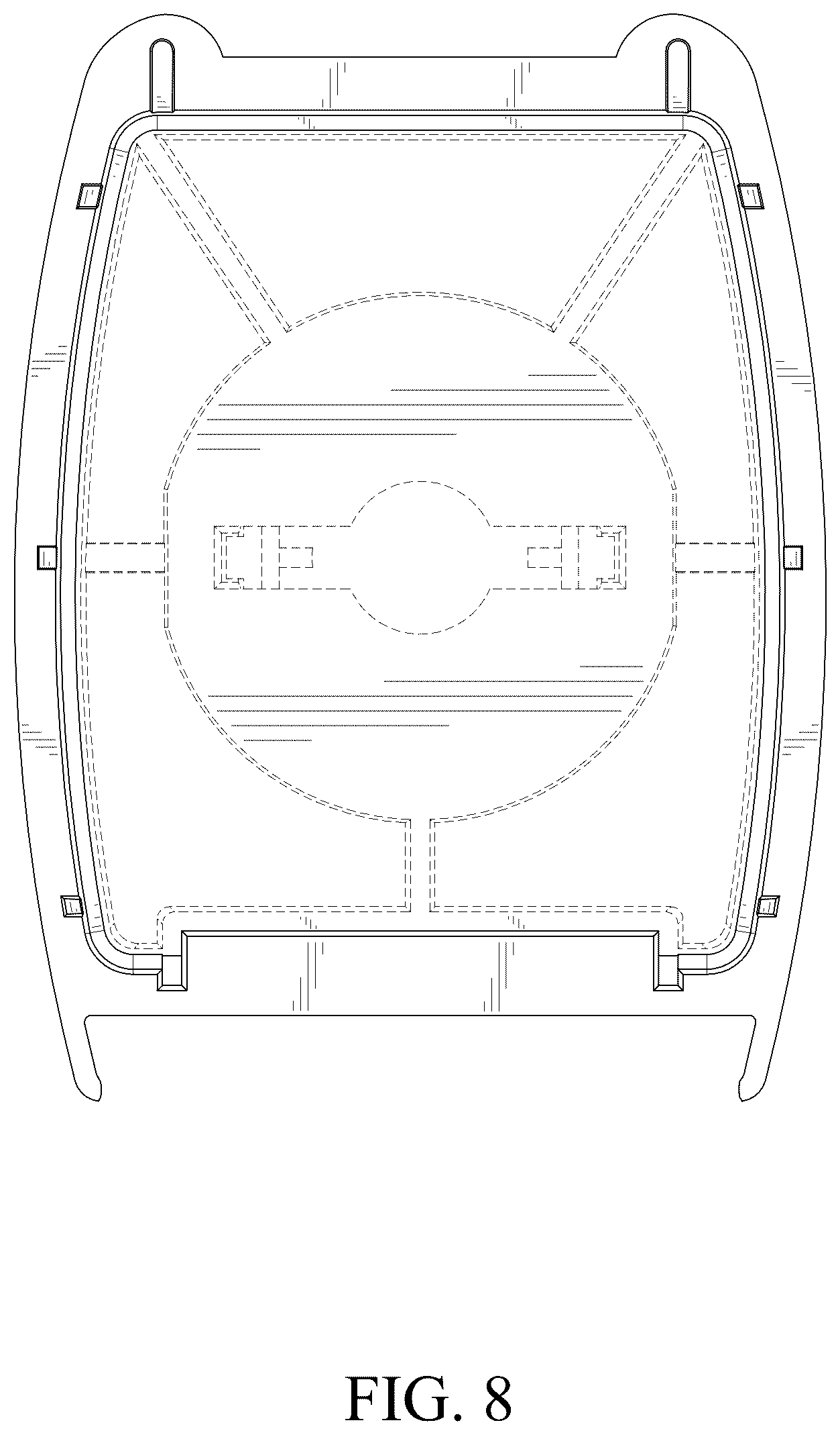 Patent USD1076507 Figure 8 – Punching-free mounting part