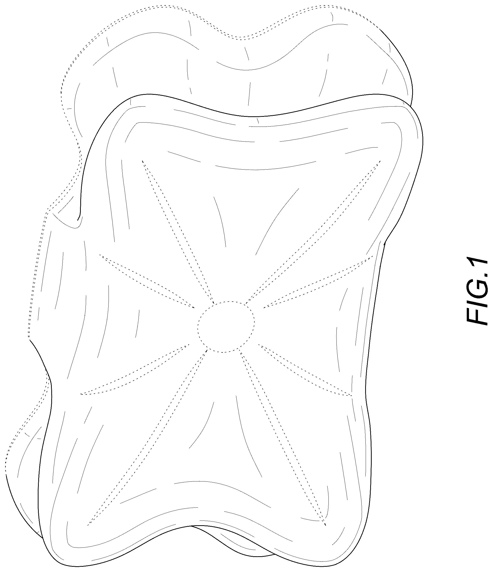 Patent USD1076511 Figure 1 – Pillow