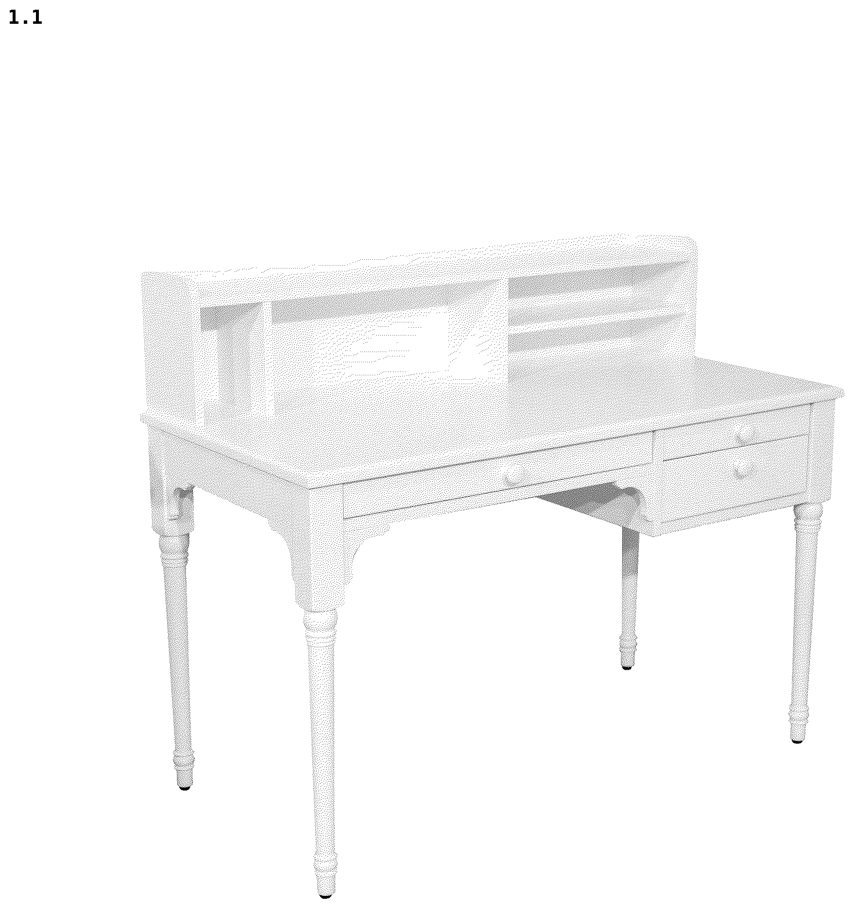 Patent USD1076513 Figure 1 – Table