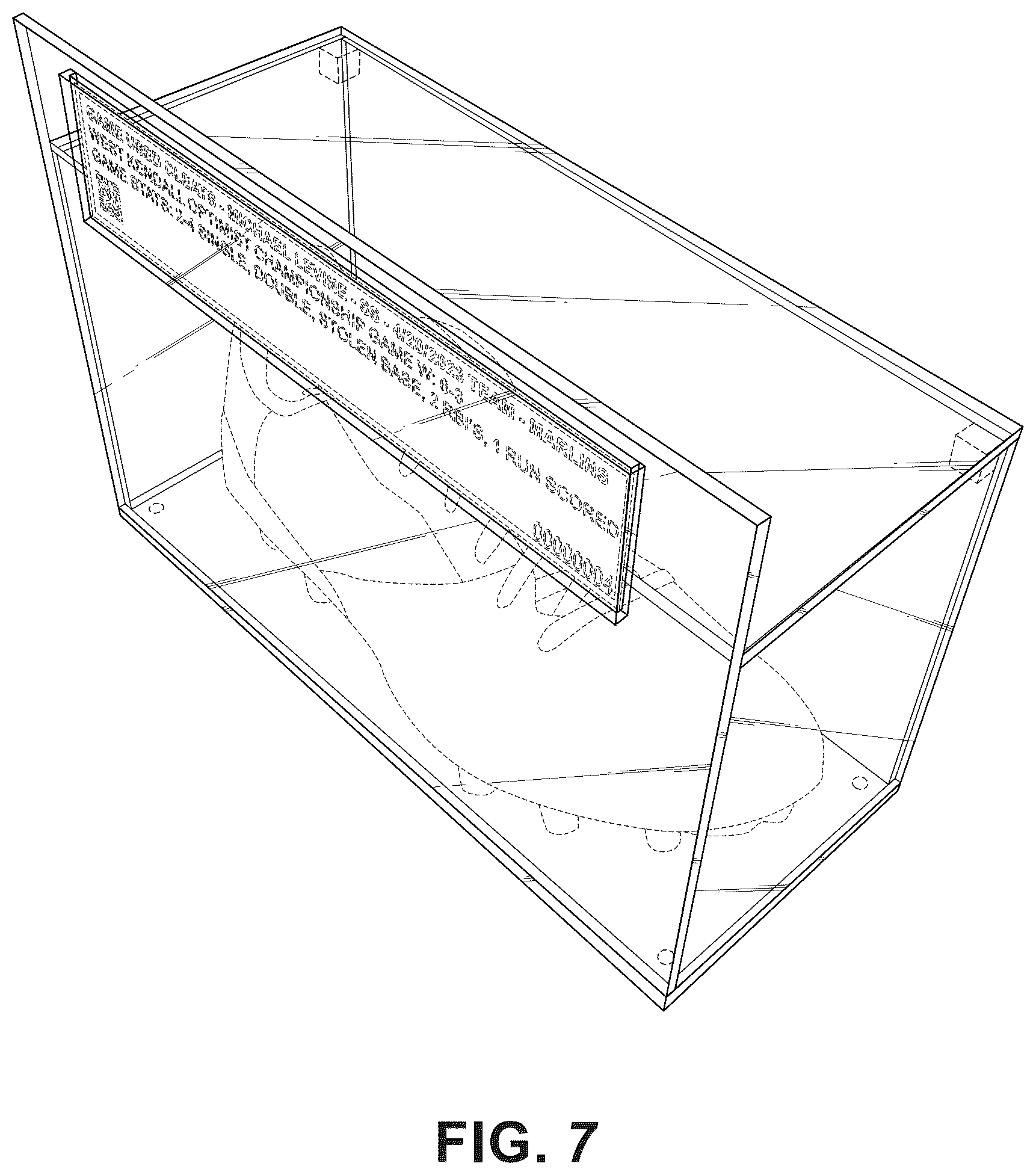 Patent USD1076514 Figure 5 – Single shoe case