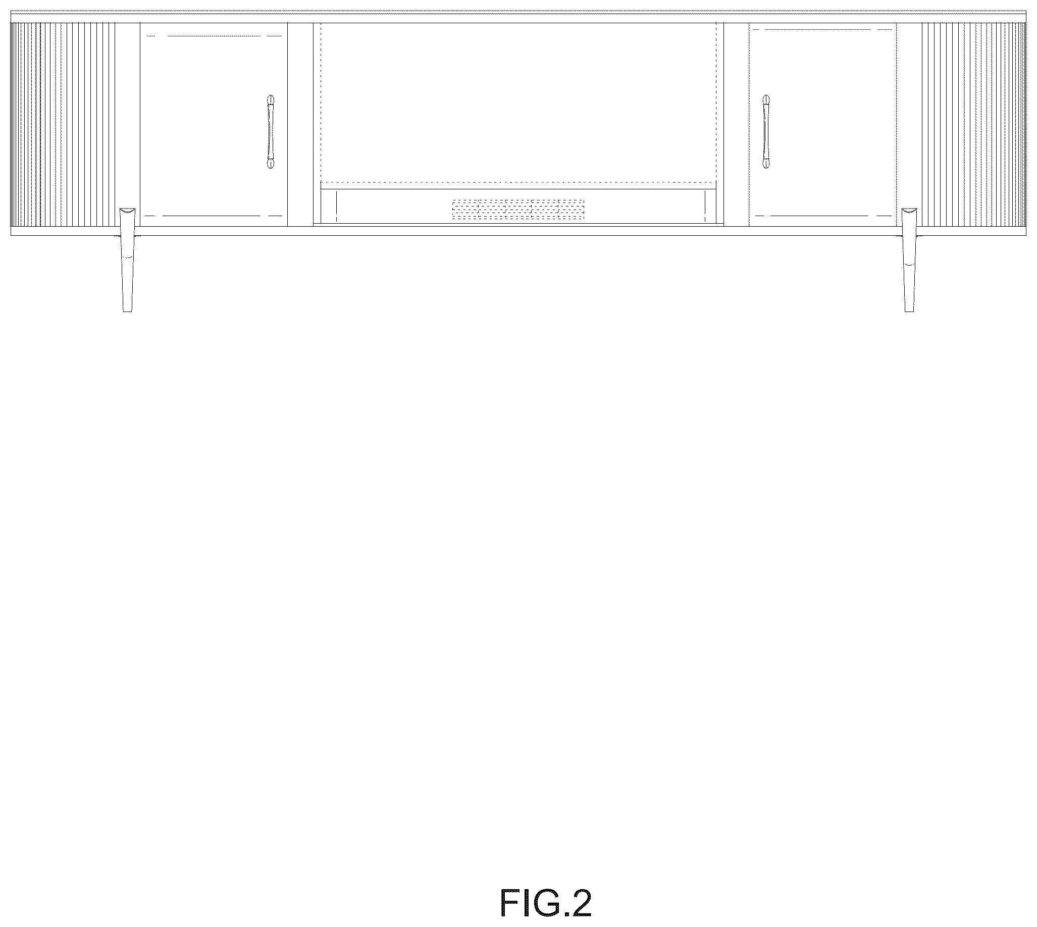 Patent USD1076515 Figure 2 – TV stand
