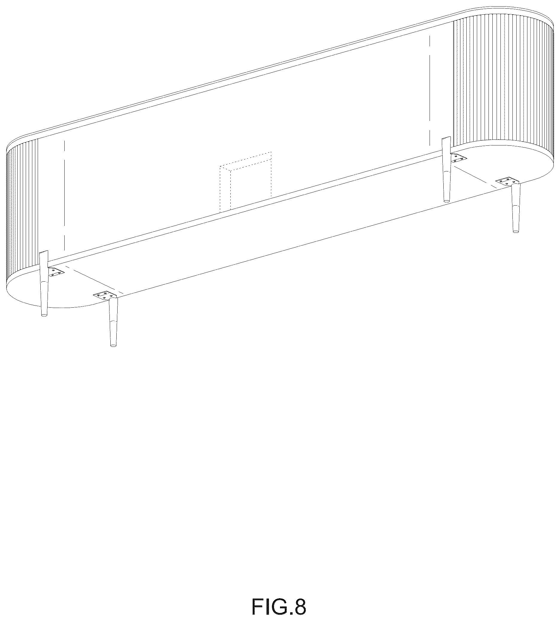 Patent USD1076515 Figure 8 – TV stand