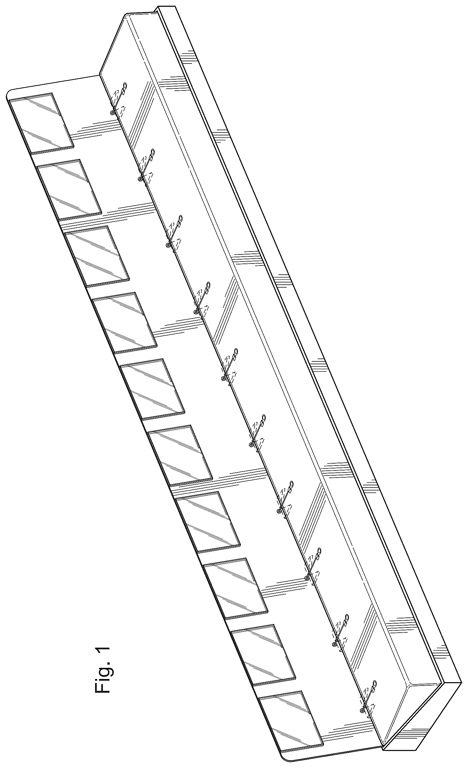Patent USD1076517 Figure 1 – Display assembly