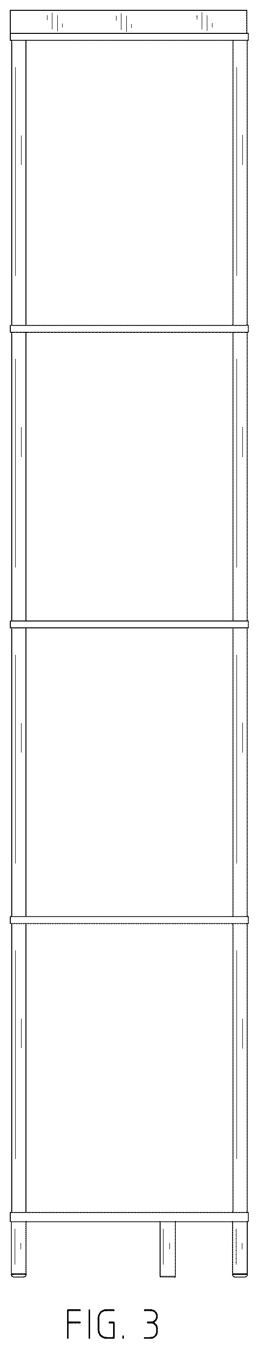 Patent USD1076521 Figure 3 – Corner shelf