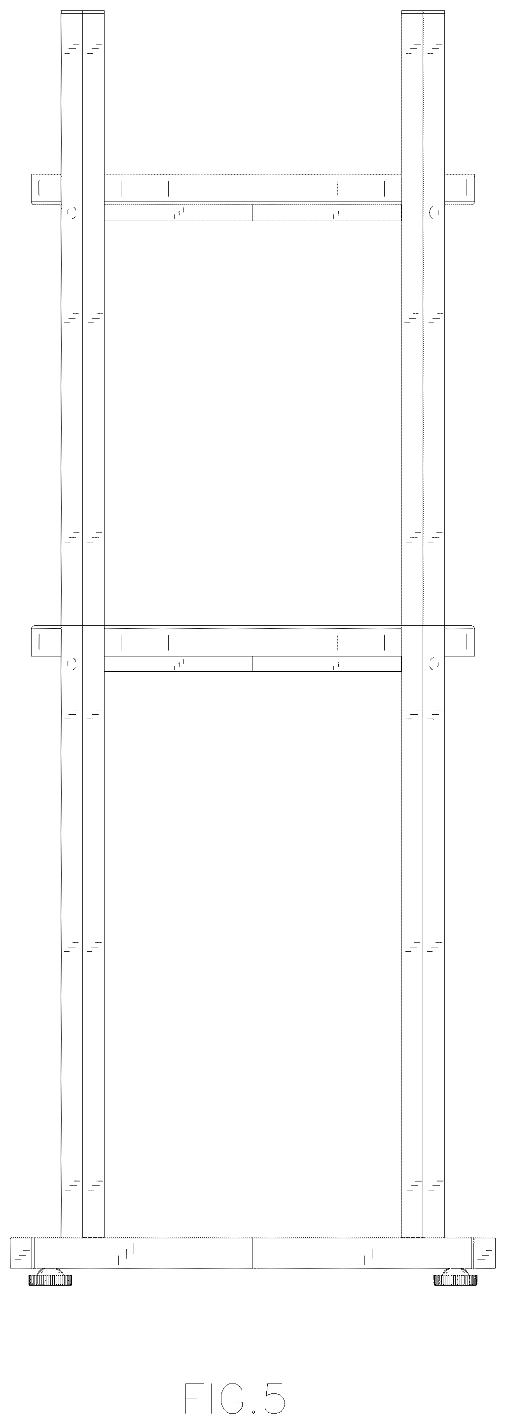 Patent USD1076522 Figure 5 – Bucket storage rack