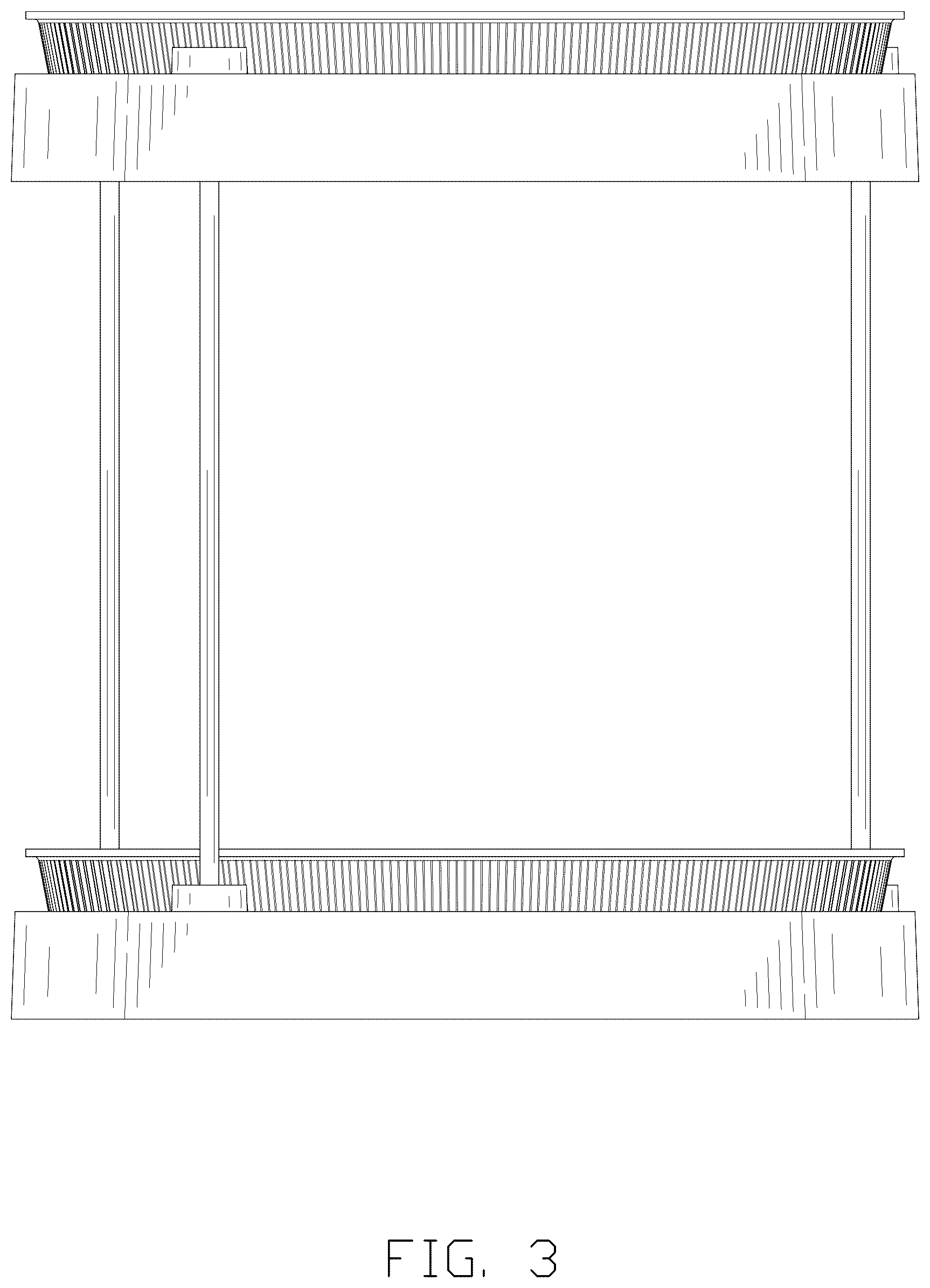 Patent USD1076523 Figure 3 – Turntable storage rack