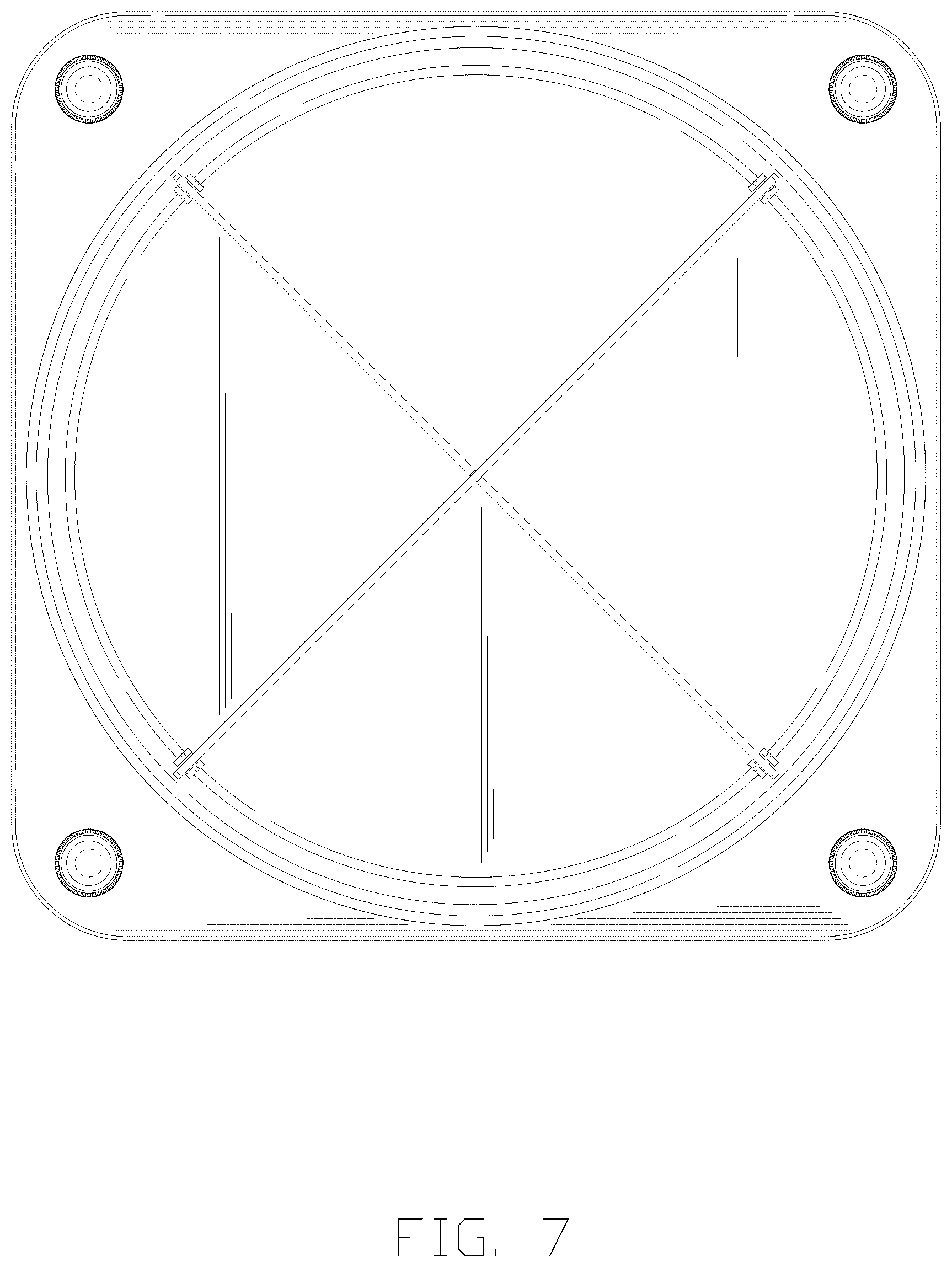 Patent USD1076524 Figure 7 – Turntable storage rack