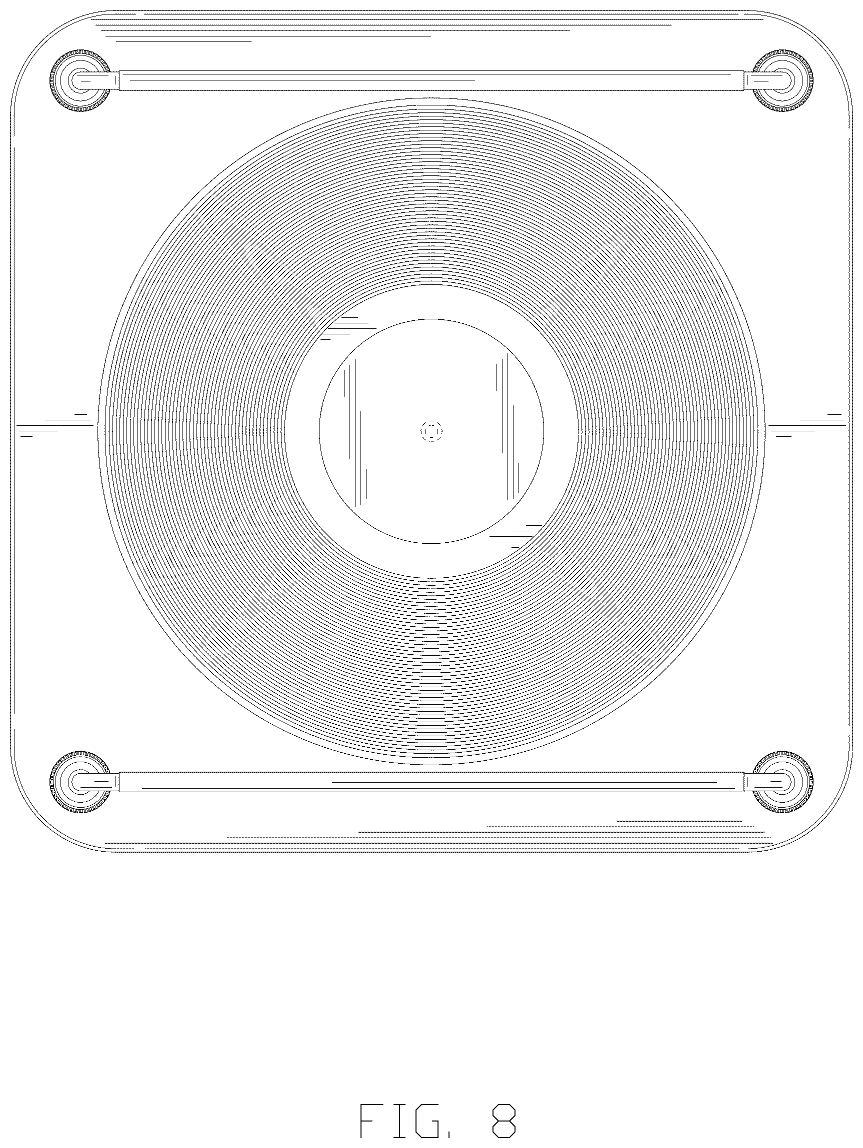 Patent USD1076524 Figure 8 – Turntable storage rack