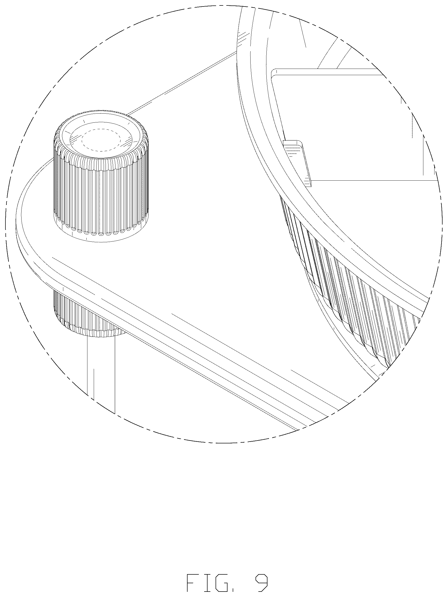 Patent USD1076524 Figure 9 – Turntable storage rack