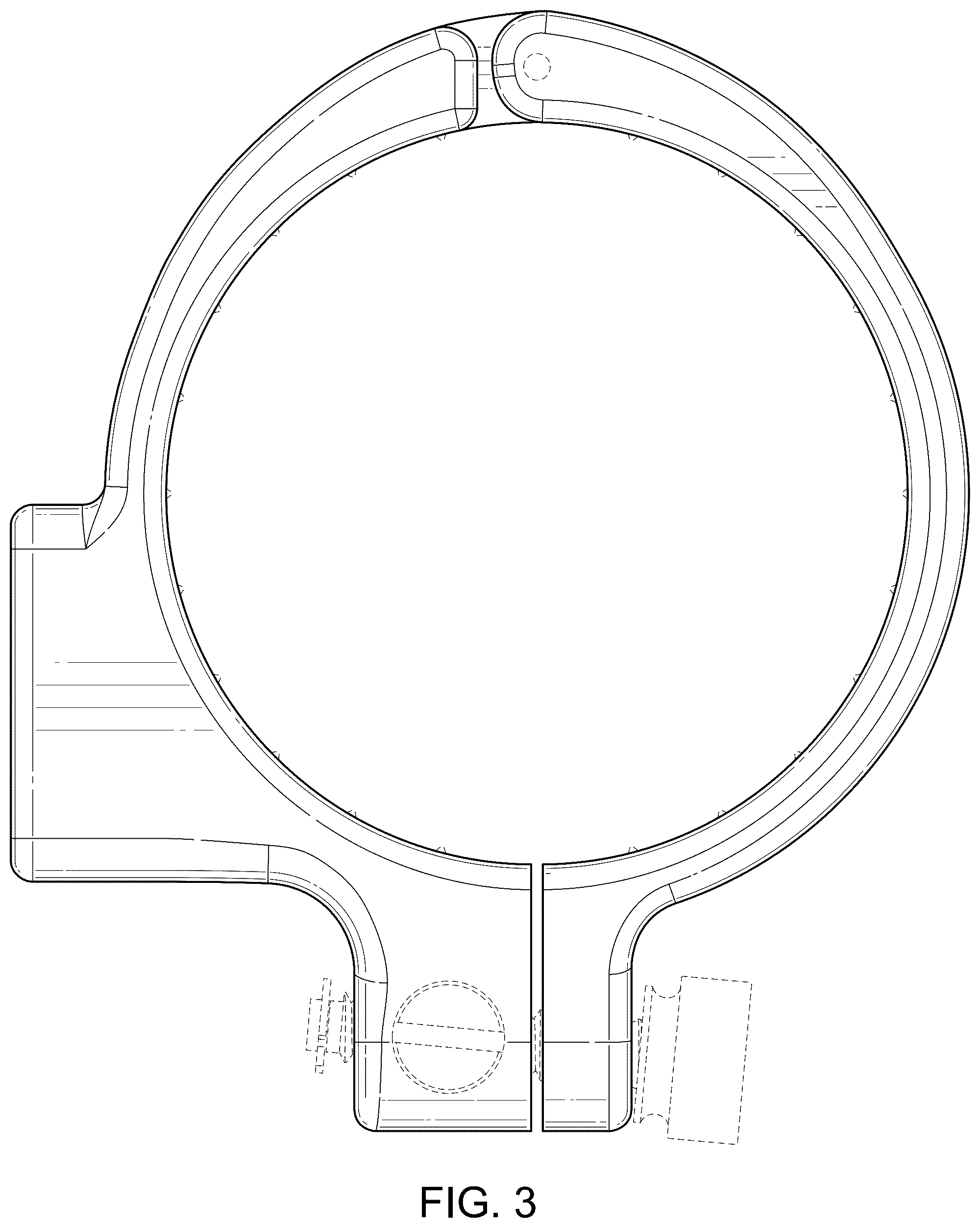 Patent USD1076525 Figure 3 – Hinged instrument holder