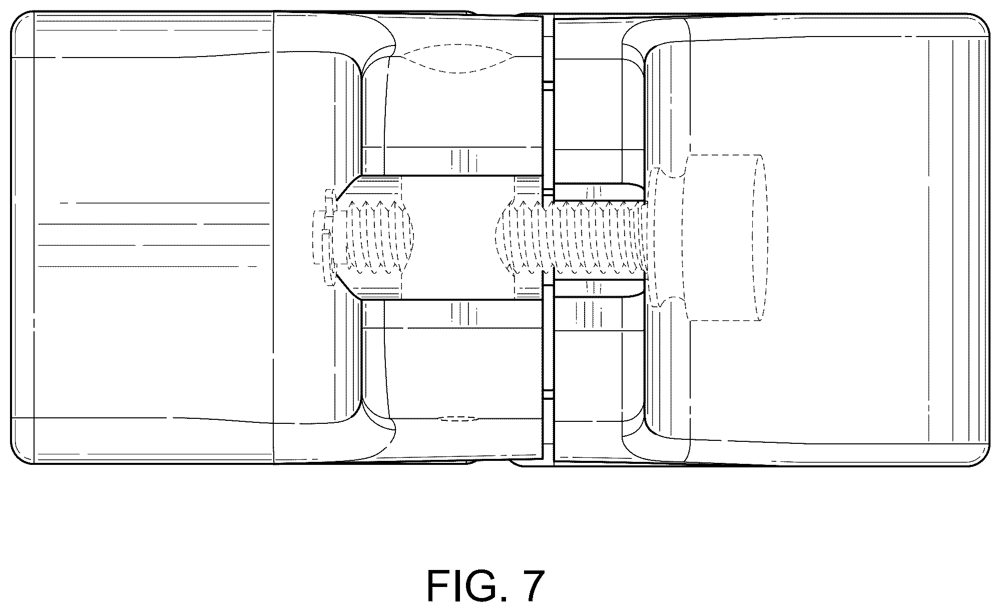 Patent USD1076525 Figure 7 – Hinged instrument holder