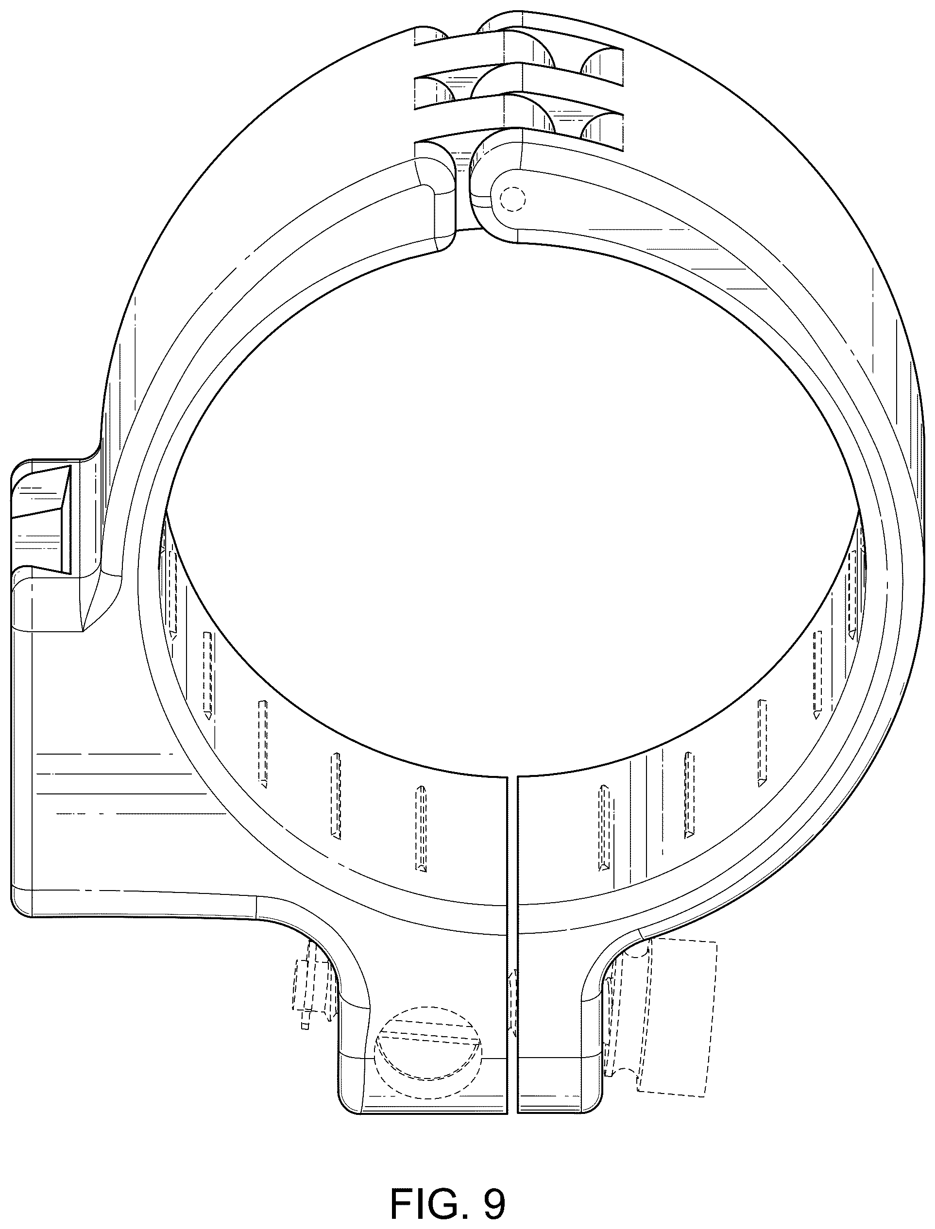 Patent USD1076525 Figure 9 – Hinged instrument holder