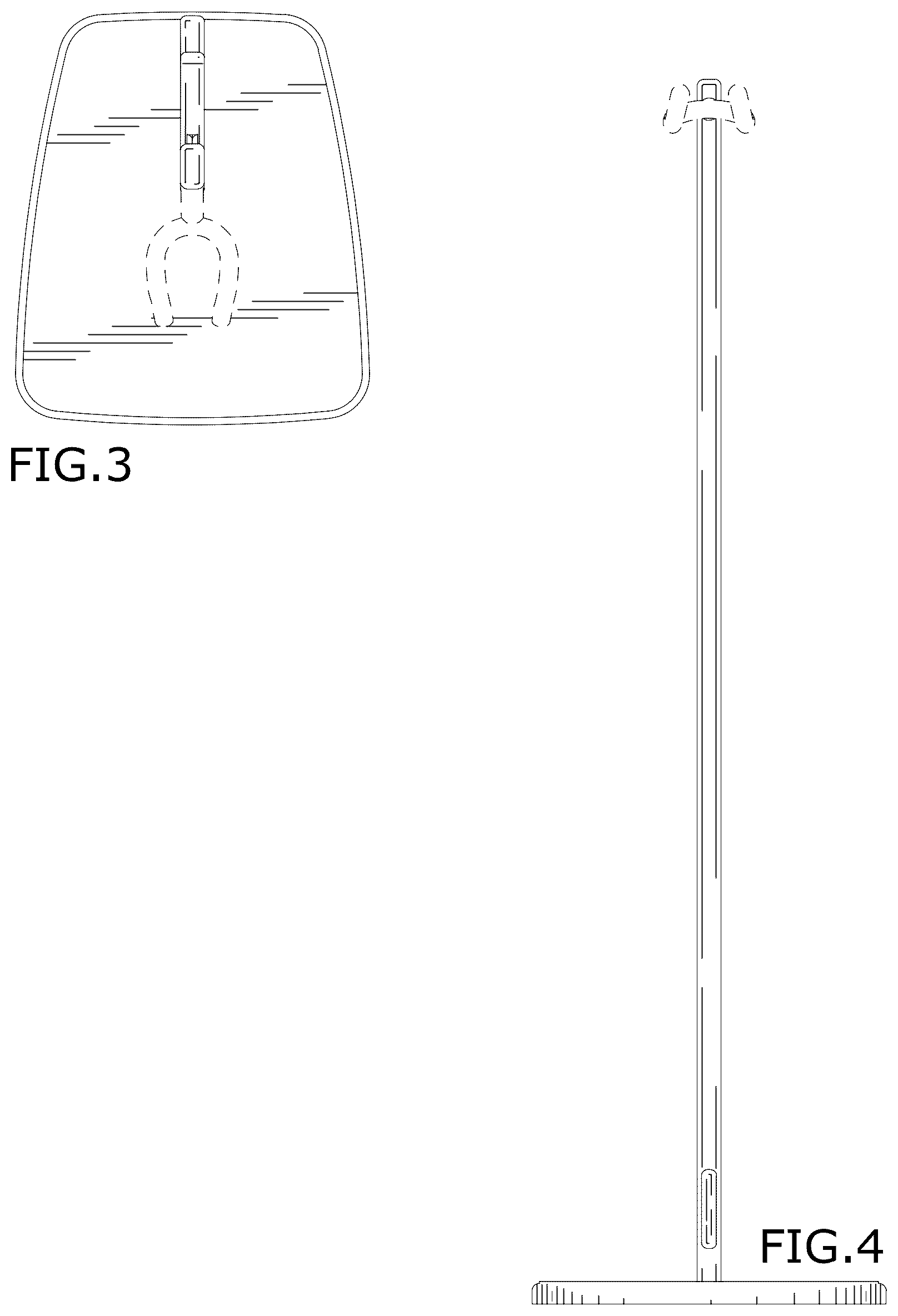 Patent USD1076526 Figure 2 – Guitar stand with pick holder and cable holder