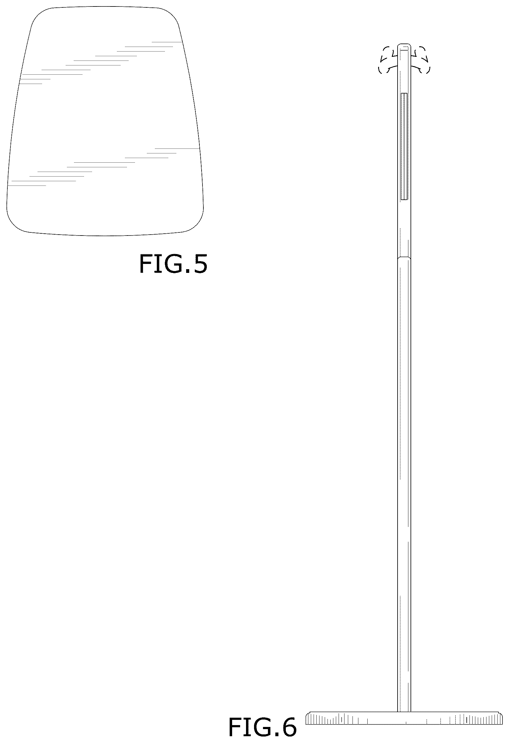 Patent USD1076526 Figure 3 – Guitar stand with pick holder and cable holder
