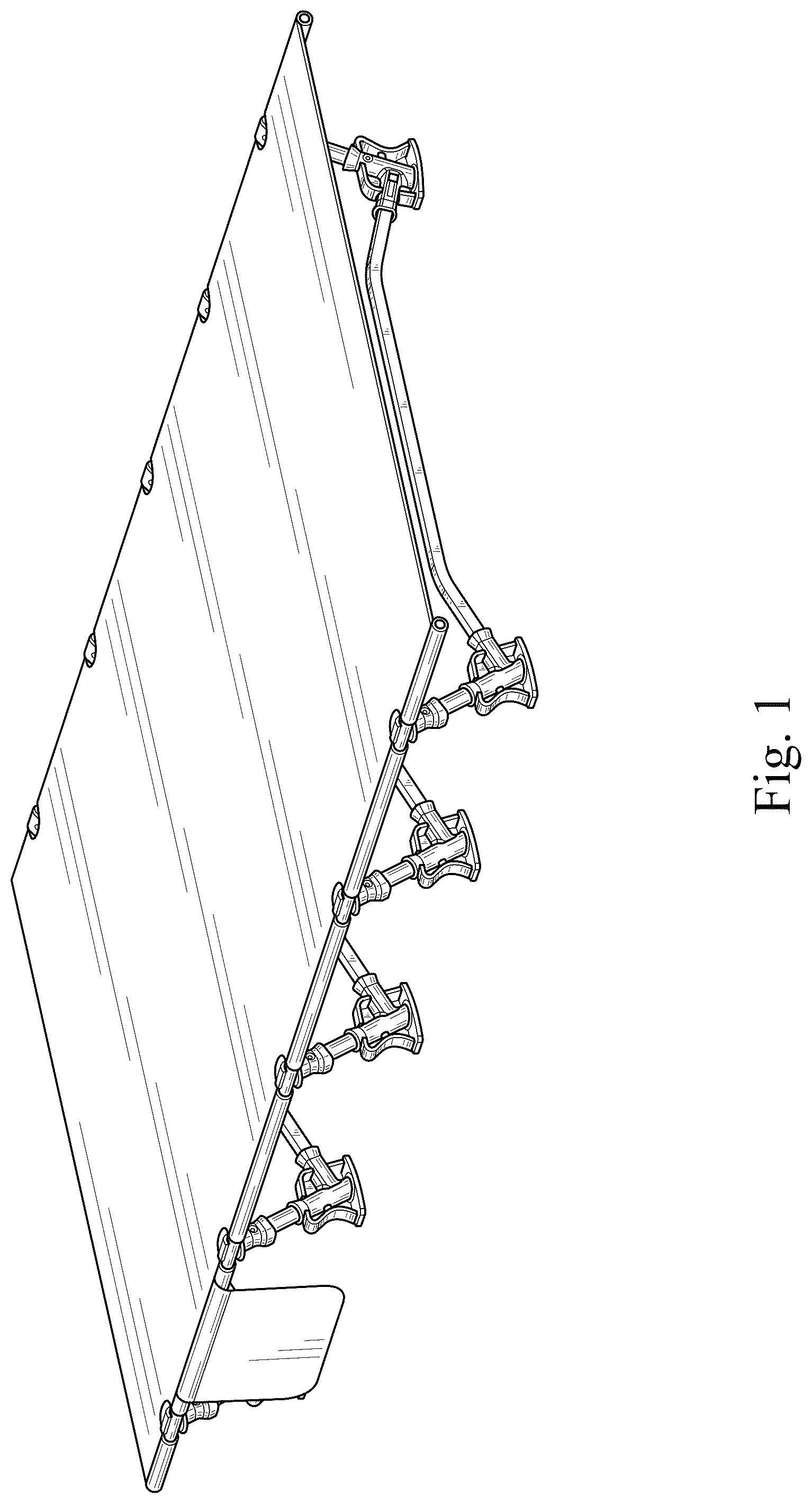 Patent USD1076528 Figure 1 – Camp bed
