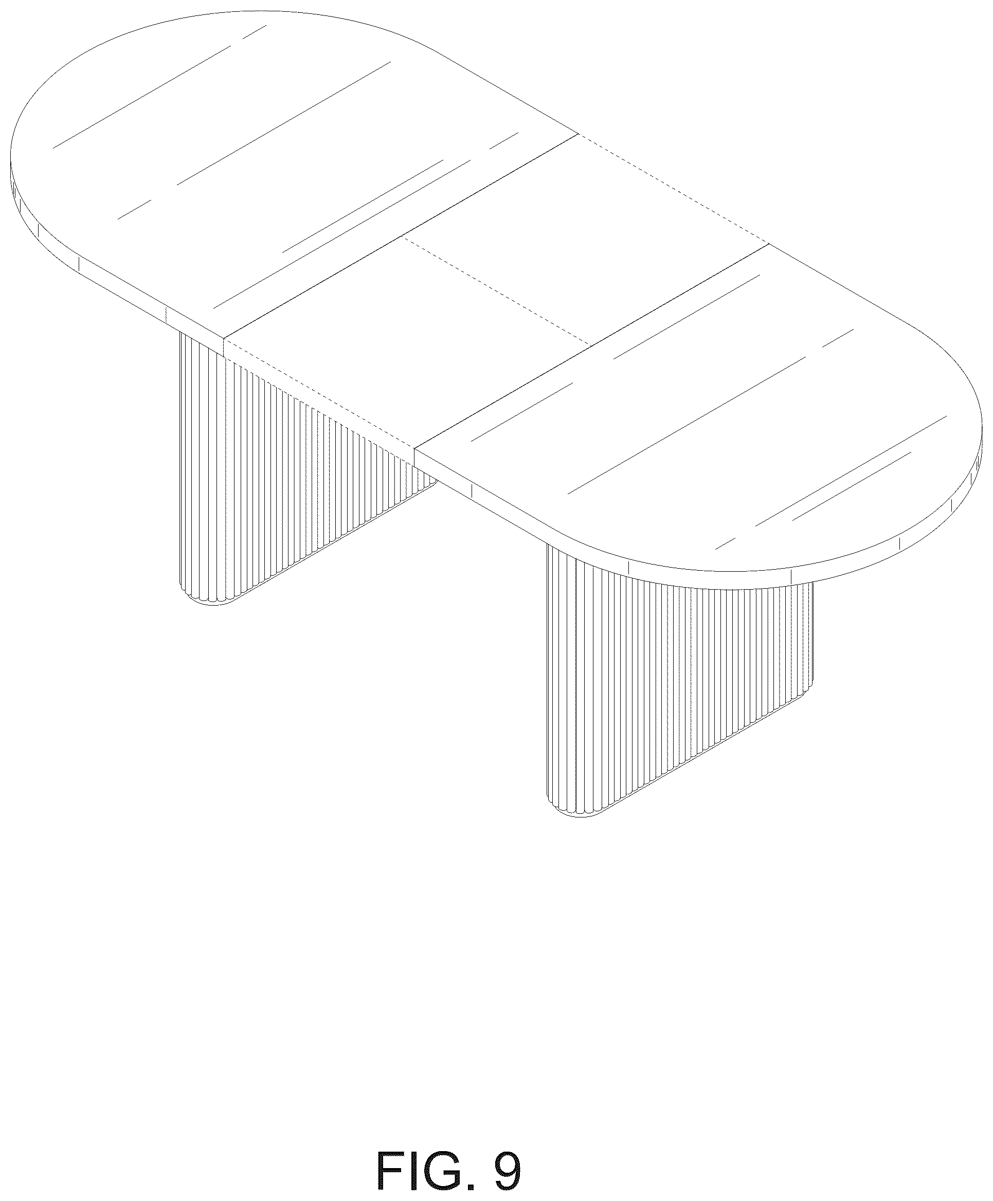 Patent USD1076529 Figure 9 – Dining table