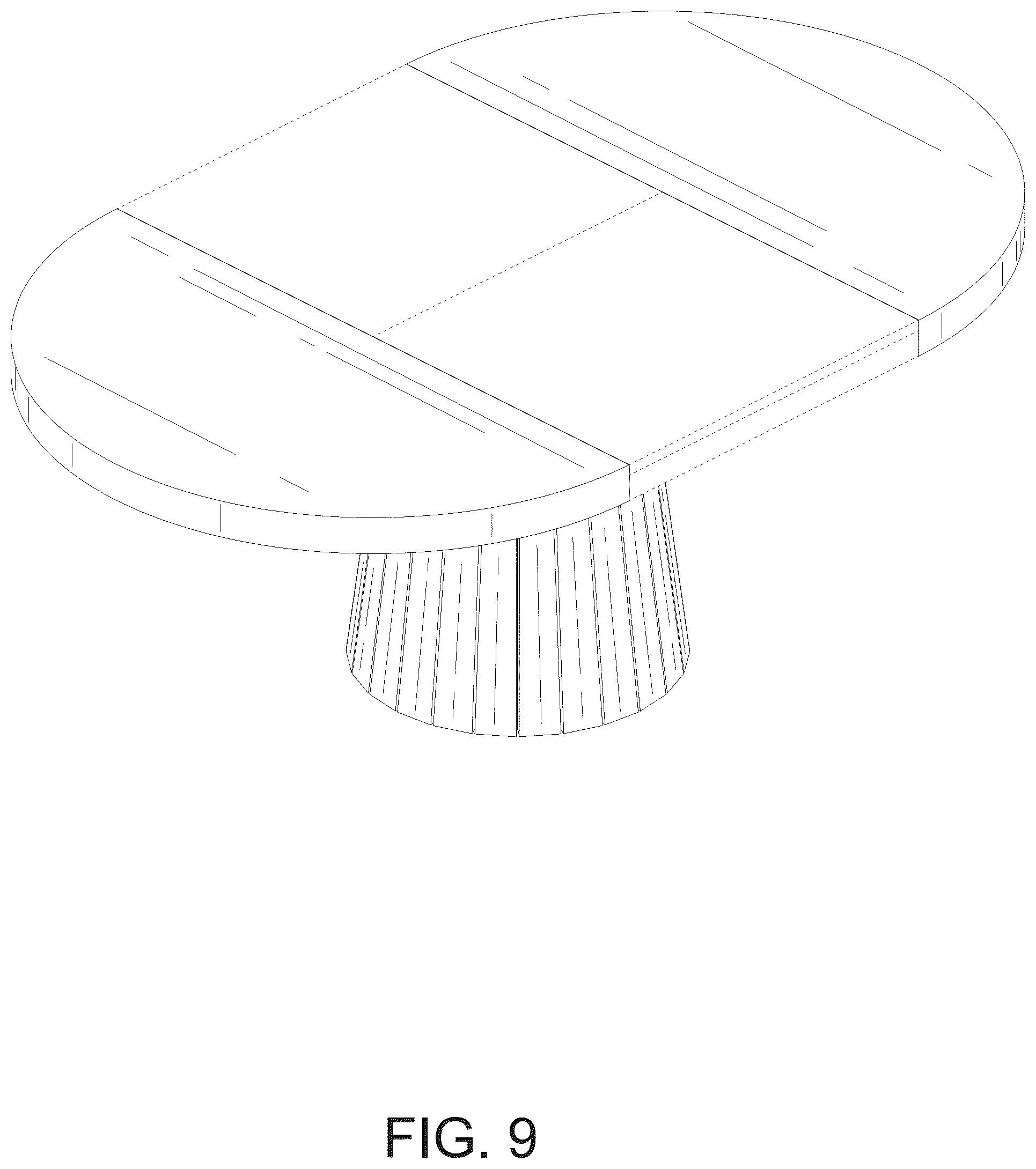 Patent USD1076530 Figure 9 – Dining table