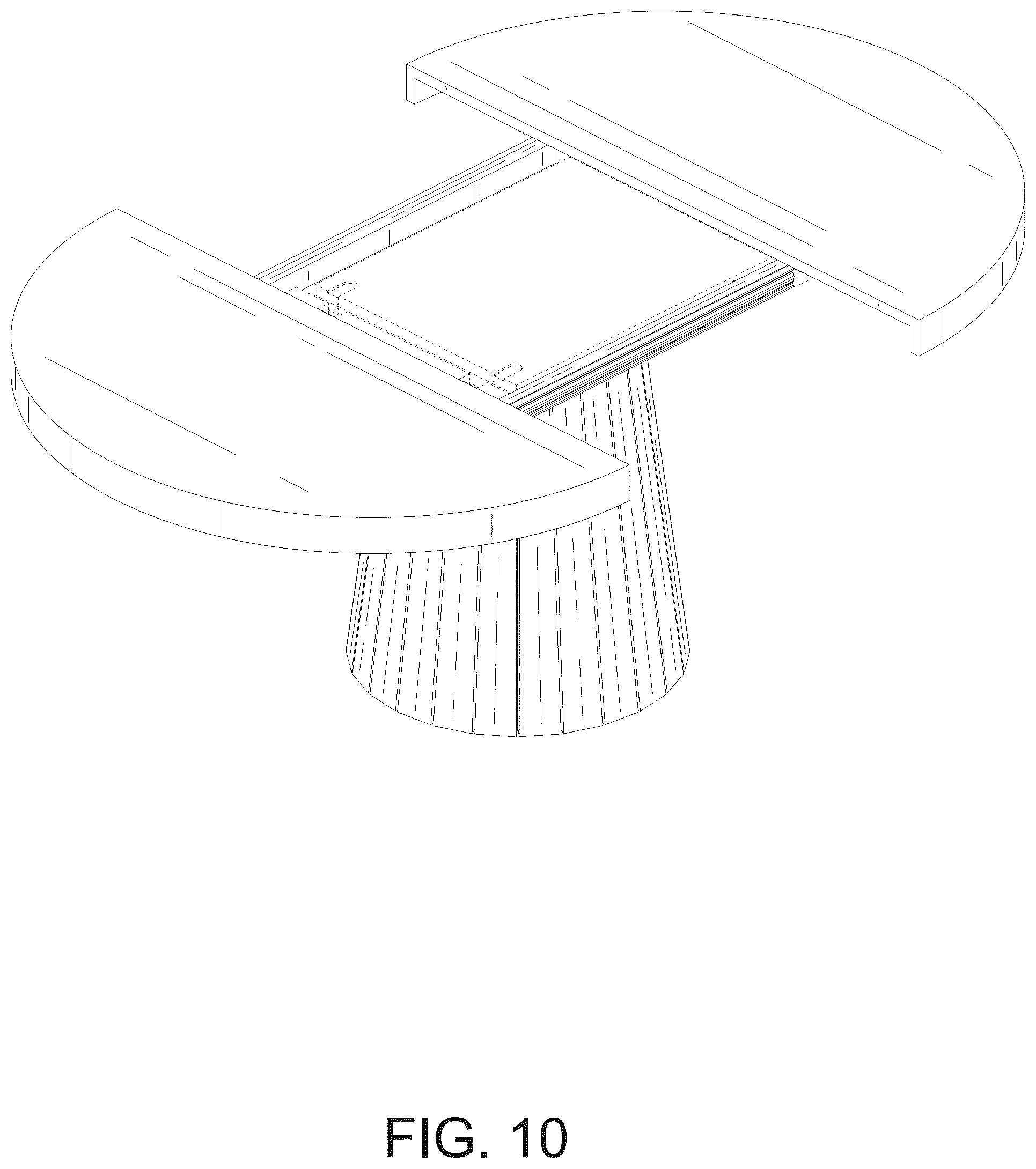 Patent USD1076530 Figure 10 – Dining table