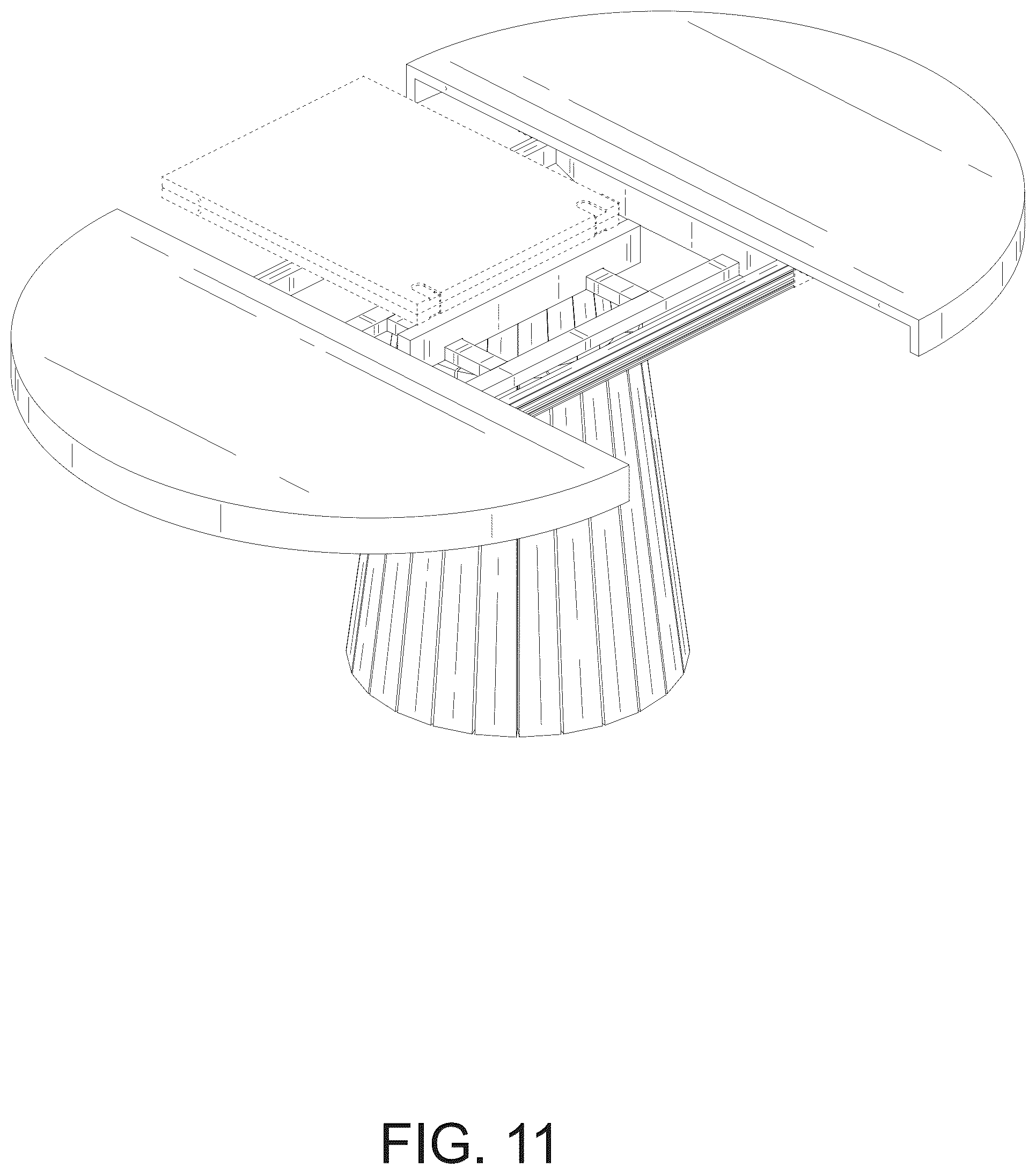 Patent USD1076530 Figure 11 – Dining table