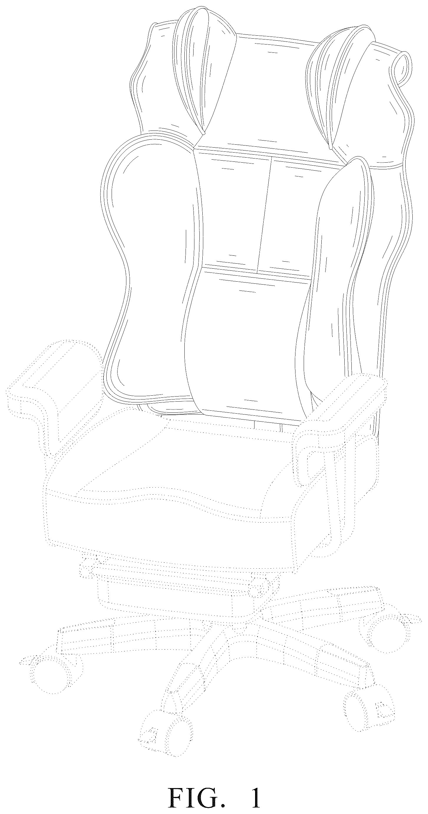 Patent USD1076533 Figure 1 – Office chair