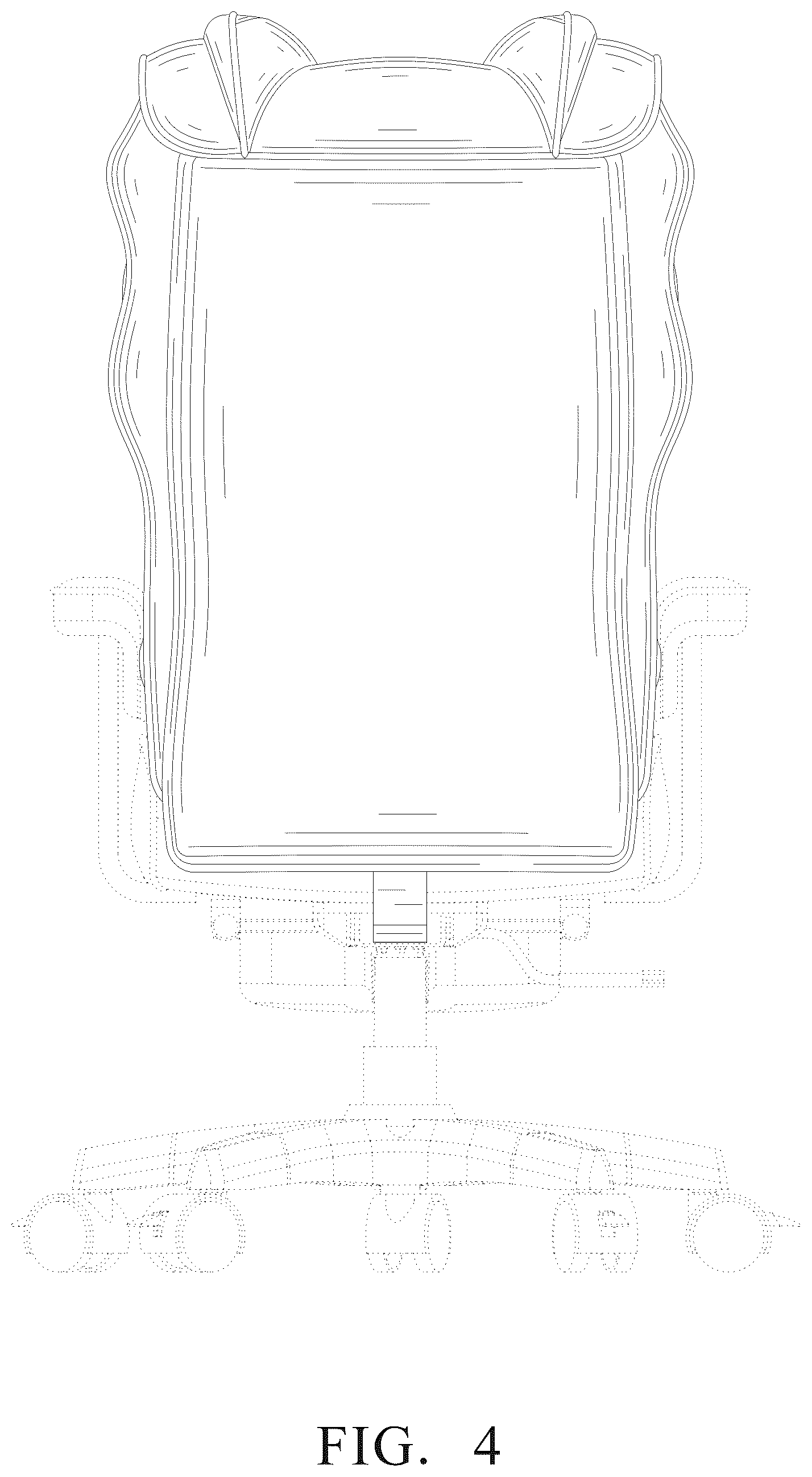 Patent USD1076533 Figure 4 – Office chair