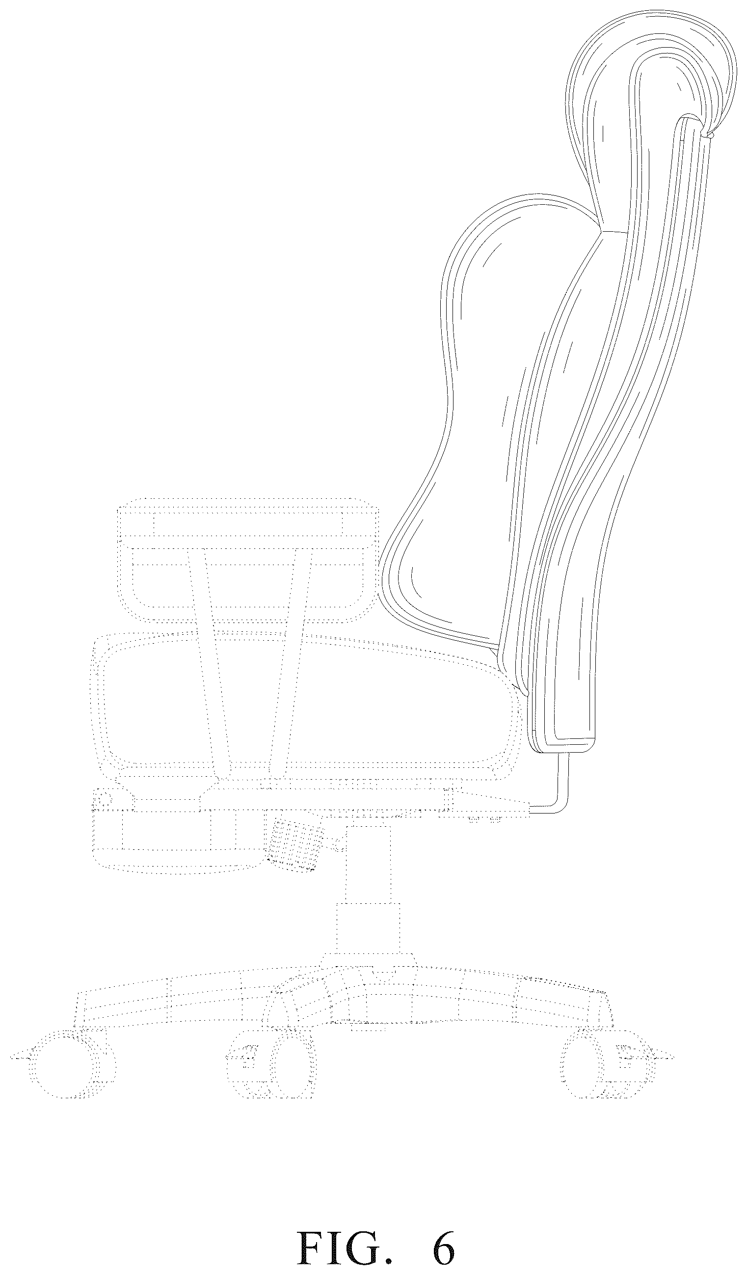Patent USD1076533 Figure 6 – Office chair