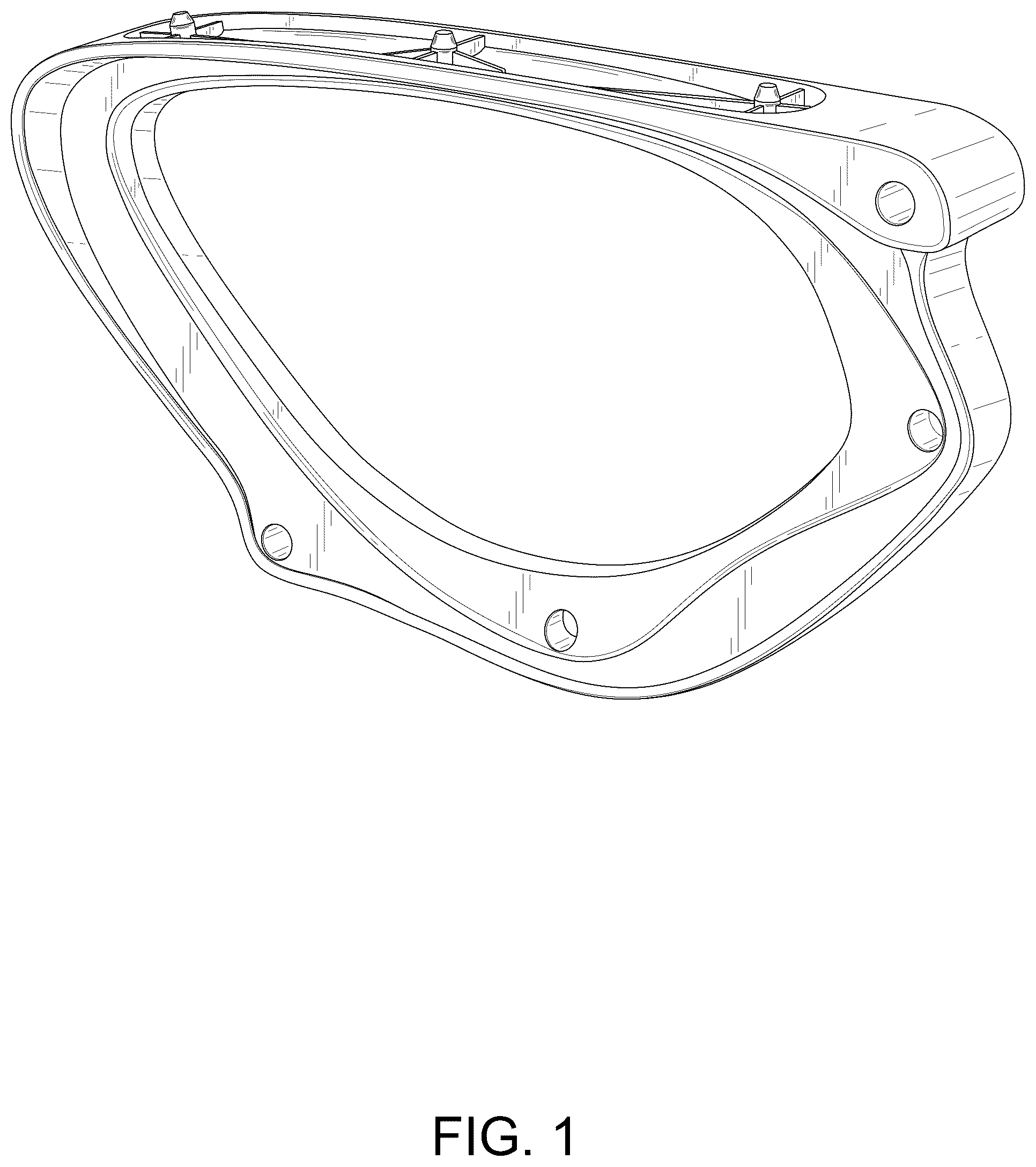 Patent USD1076534 Figure 1 – Armrest for a chair