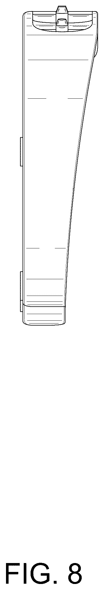 Patent USD1076534 Figure 8 – Armrest for a chair