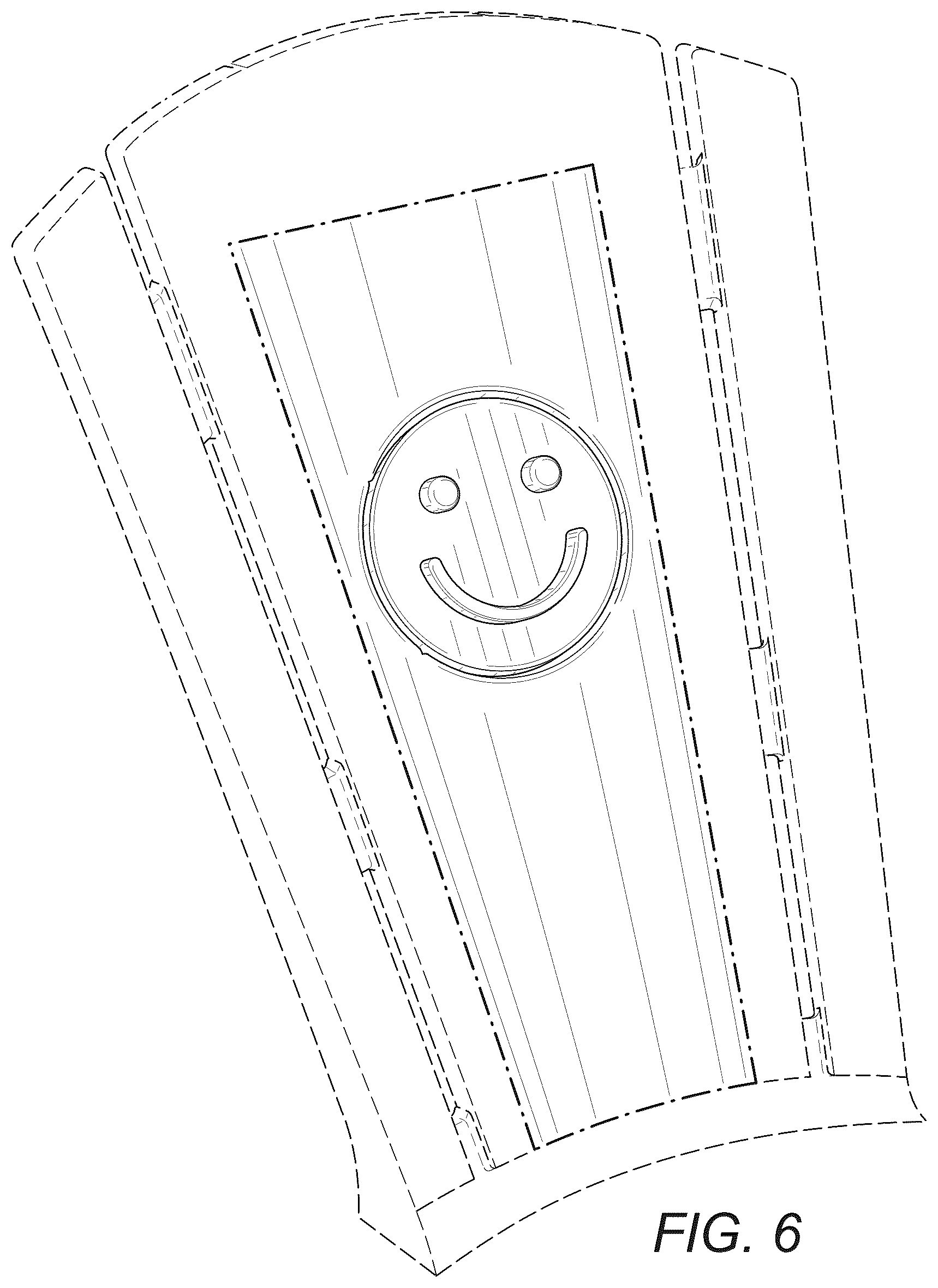 Patent USD1076535 Figure 3 – Chair back