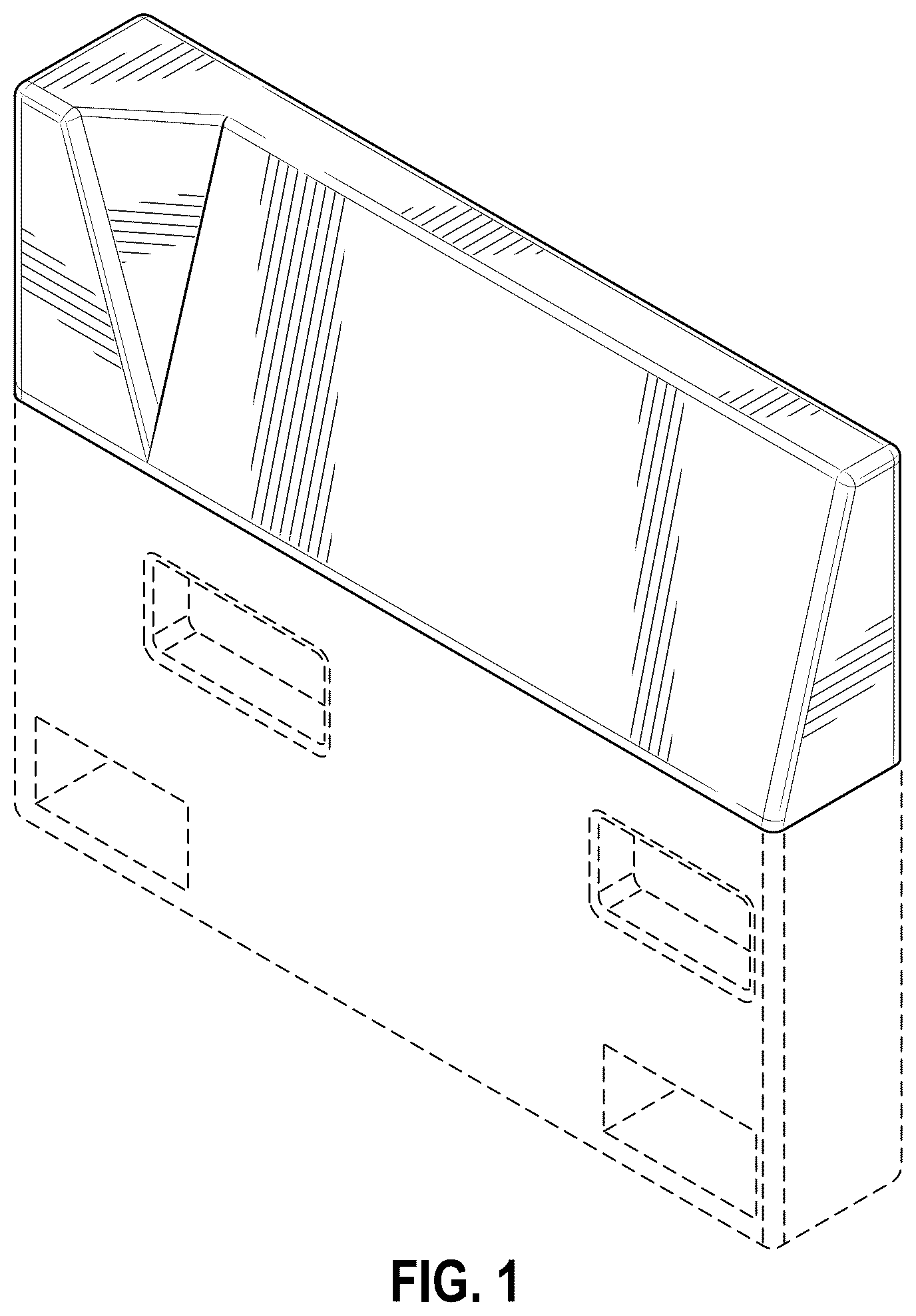 Patent USD1076536 Figure 1 – Modular furniture corner