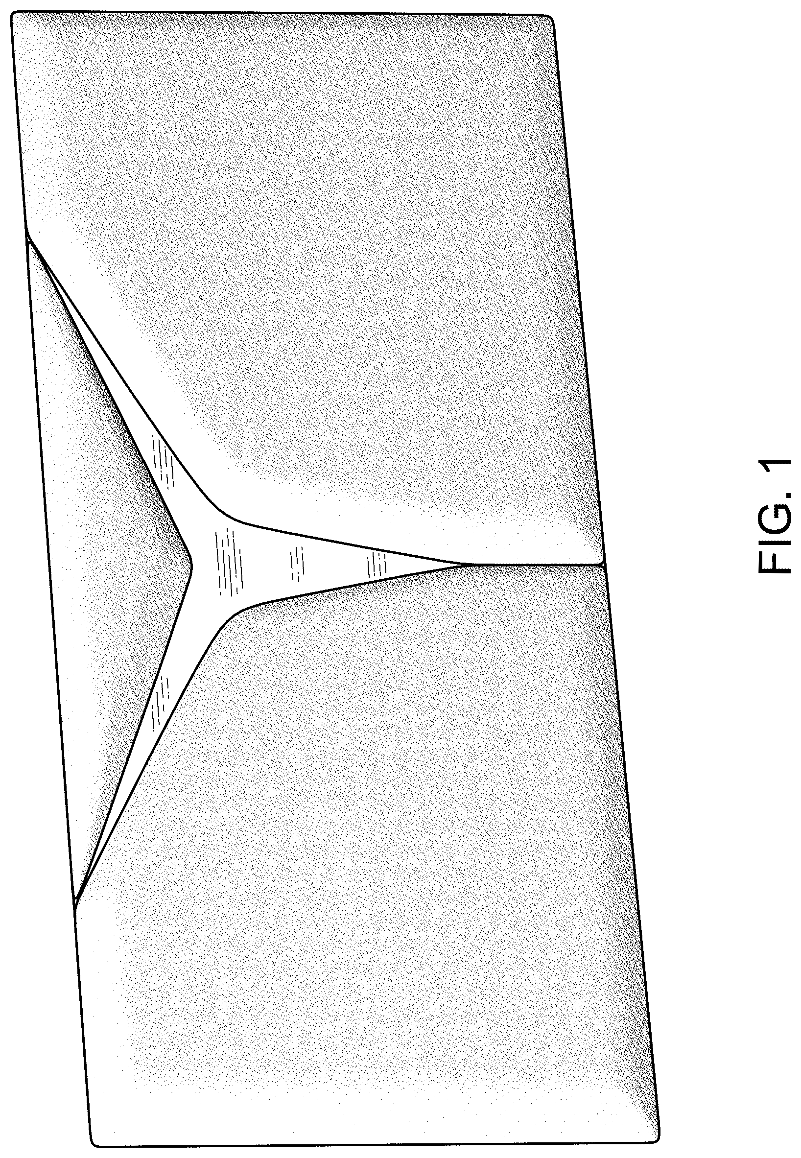 Patent USD1076537 Figure 1 – Upholstered furniture panel