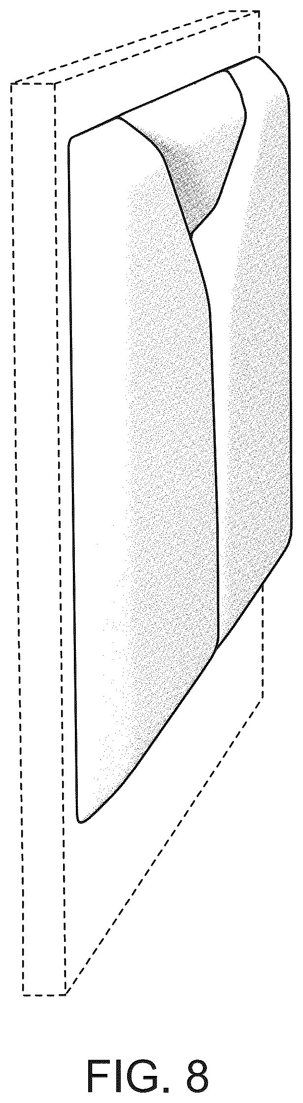 Patent USD1076537 Figure 5 – Upholstered furniture panel