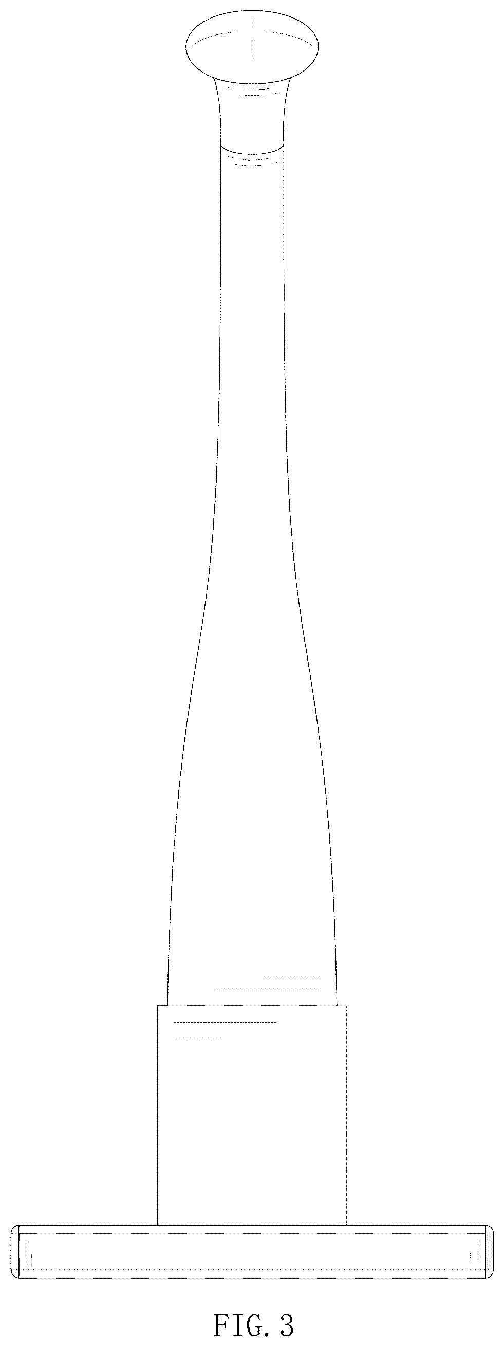 Patent USD1076539 Figure 3 – Decanter