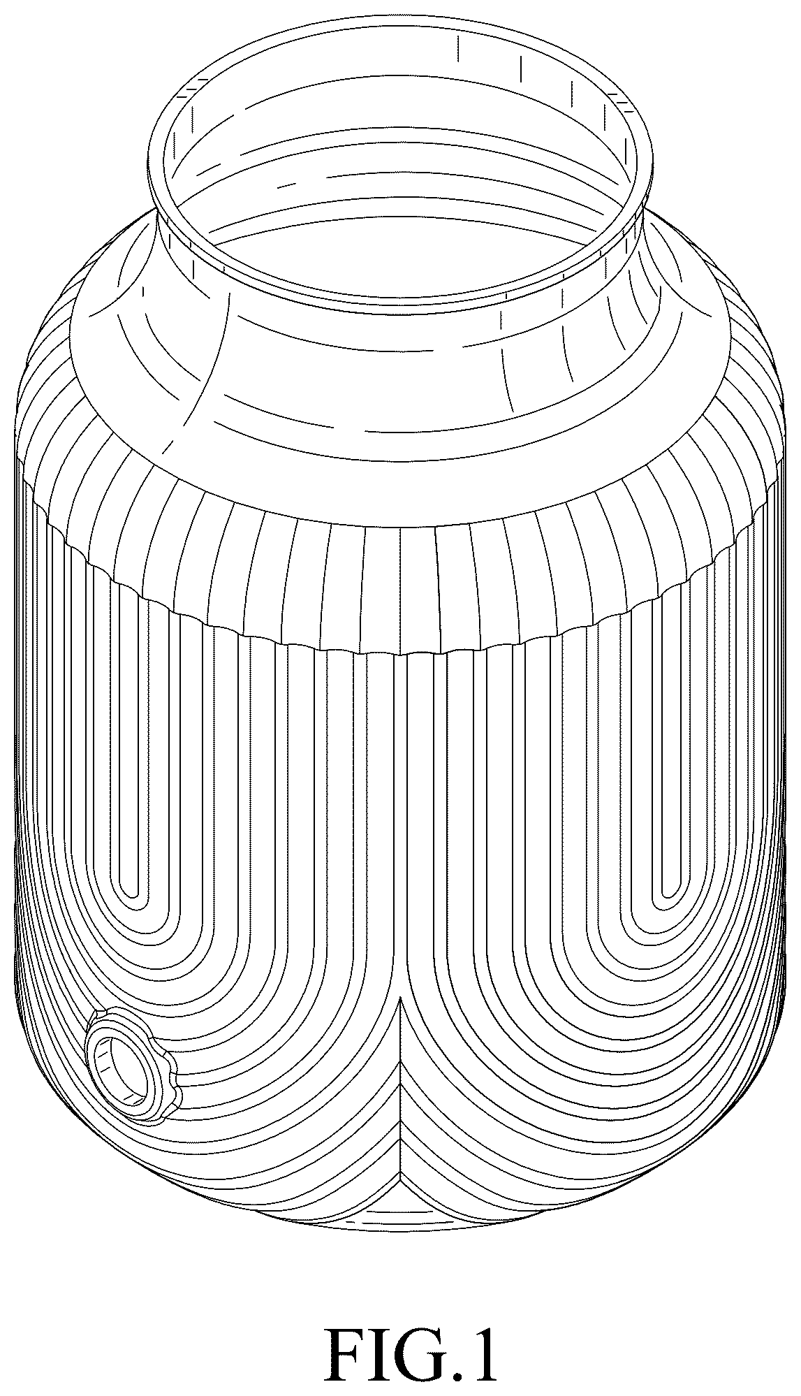 Patent USD1076546 Figure 1 – Barrel dispenser