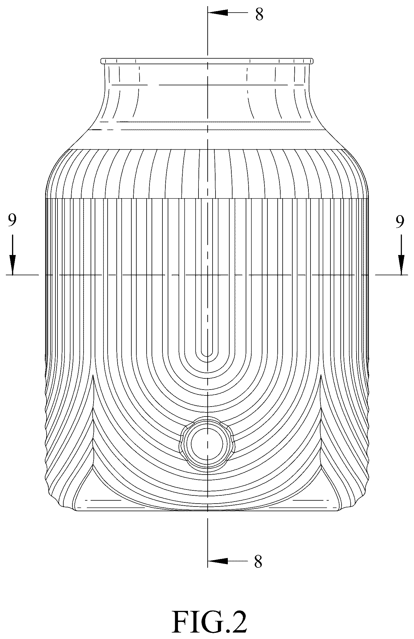 Patent USD1076546 Figure 2 – Barrel dispenser