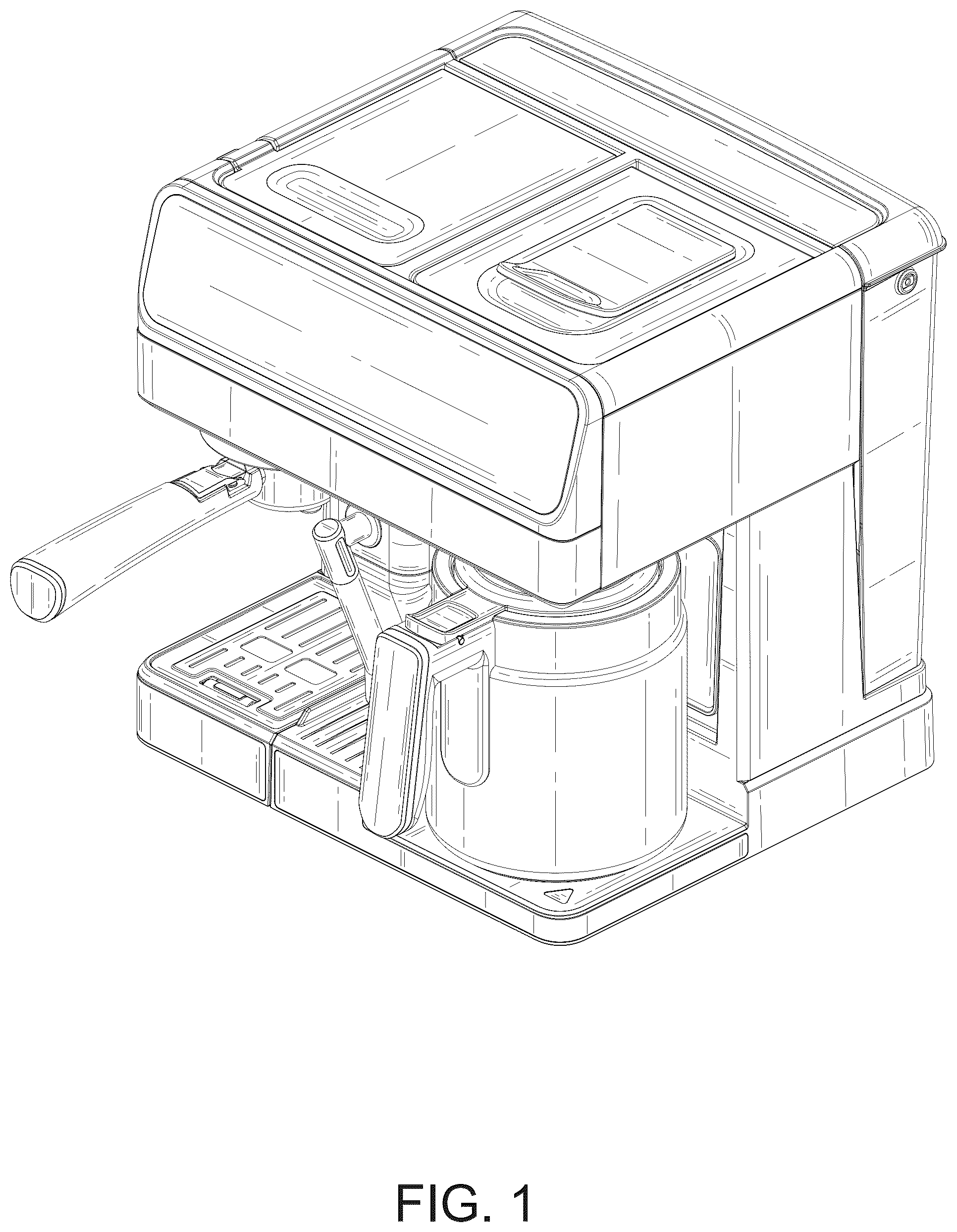 Patent USD1076549 Figure 1 – Coffee machine
