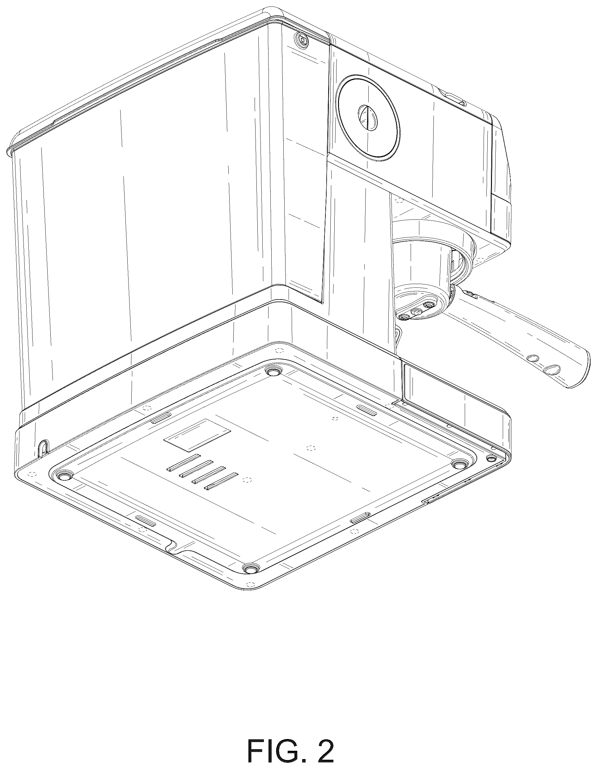 Patent USD1076549 Figure 2 – Coffee machine