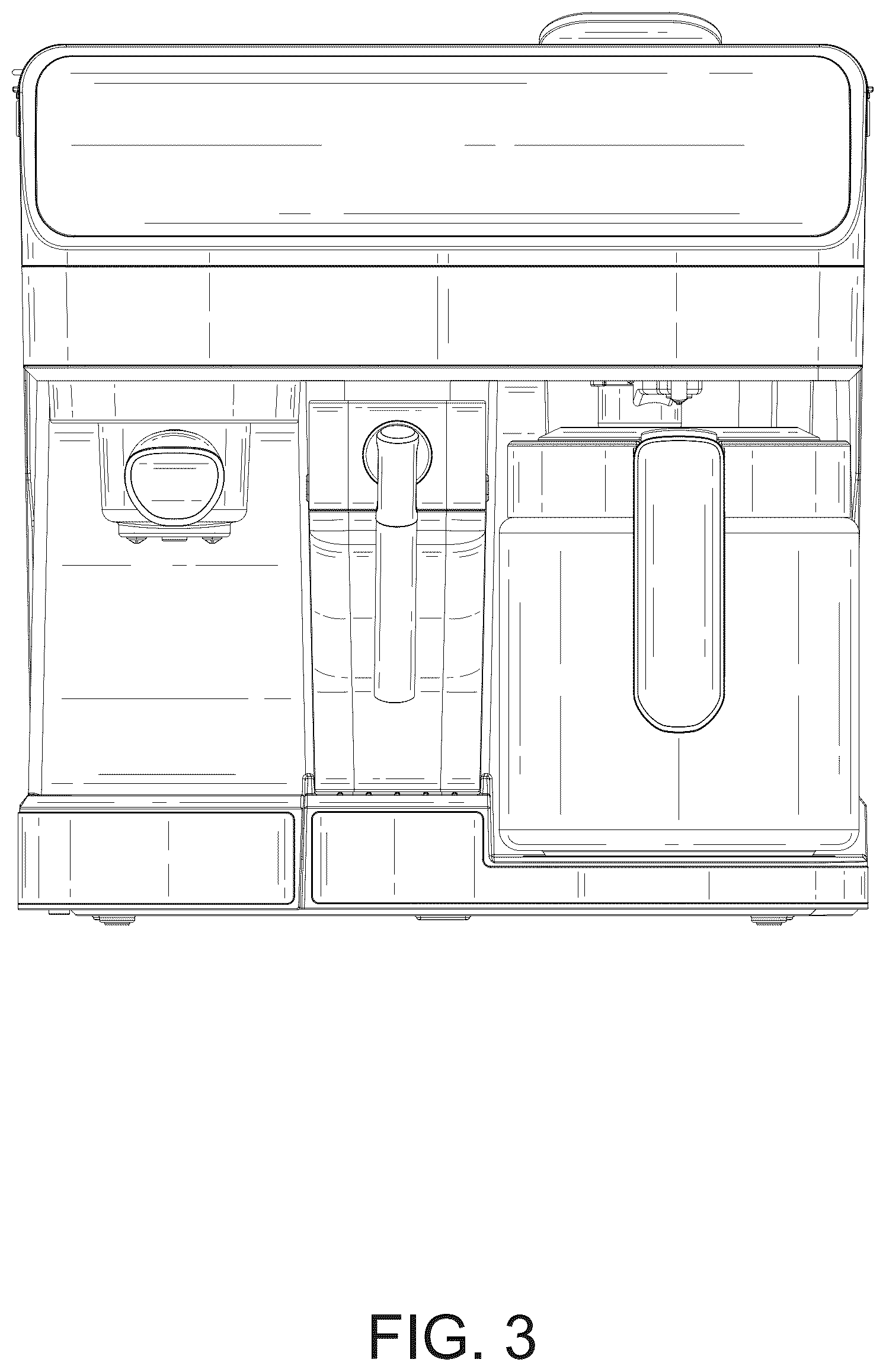 Patent USD1076549 Figure 3 – Coffee machine