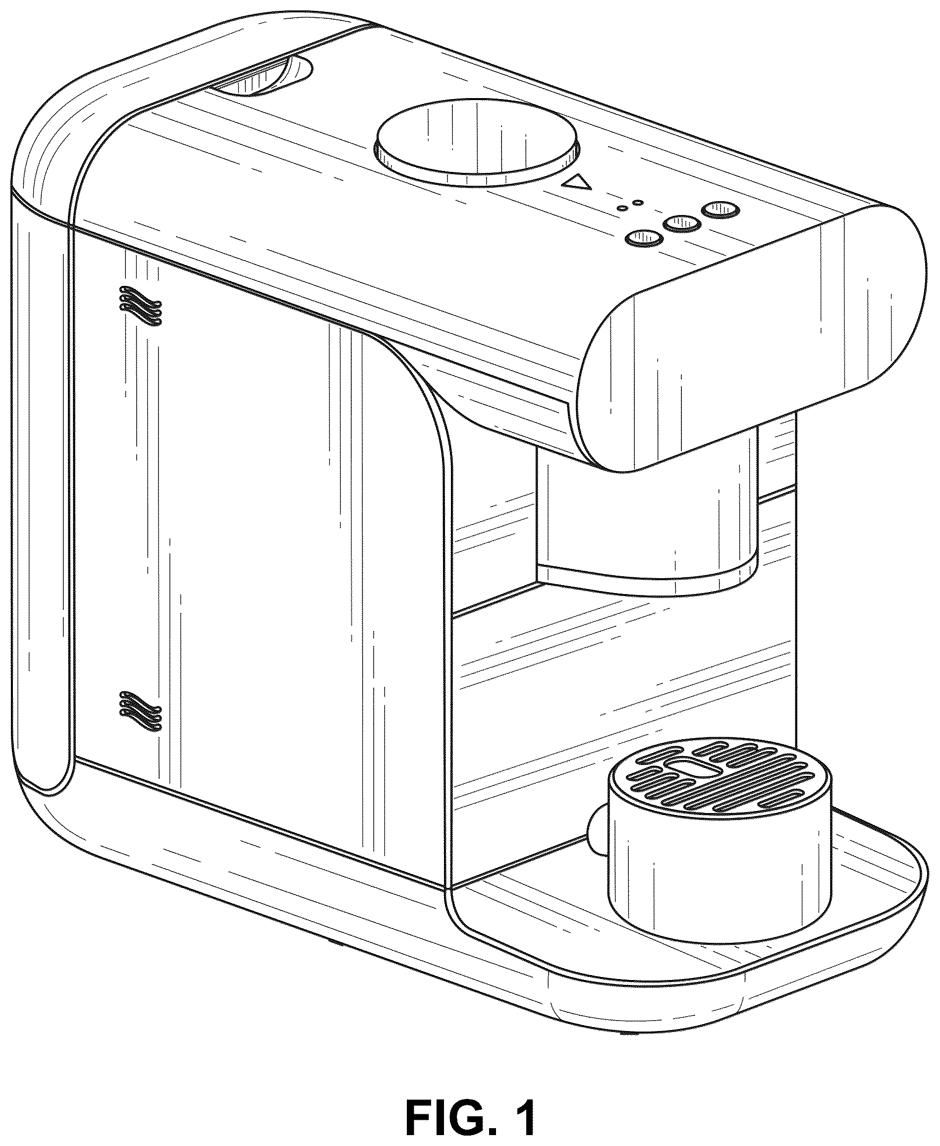 Patent USD1076550 Figure 1 – Coffee machine