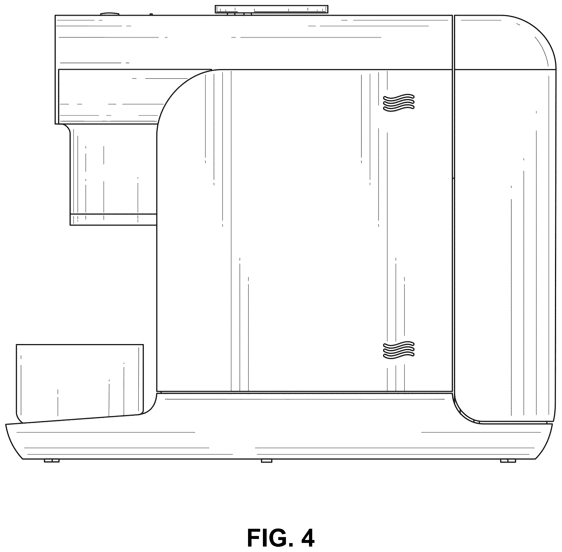 Patent USD1076550 Figure 4 – Coffee machine