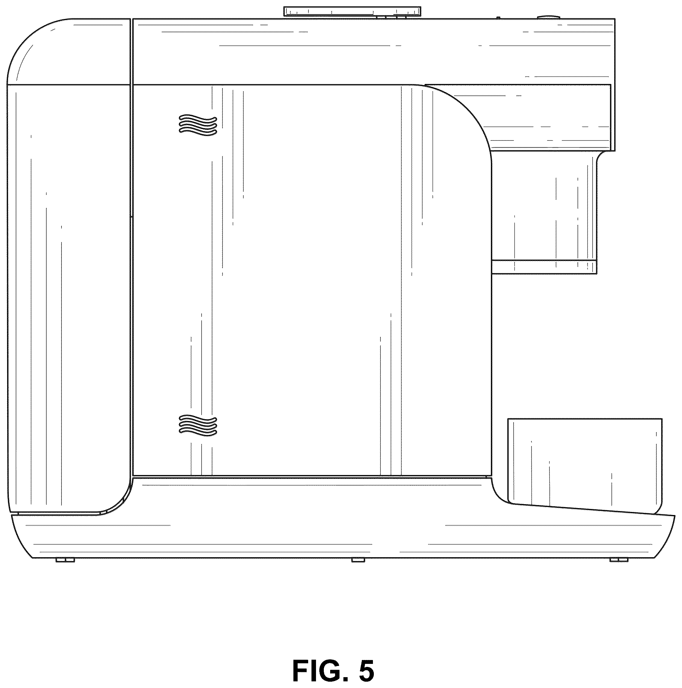 Patent USD1076550 Figure 5 – Coffee machine