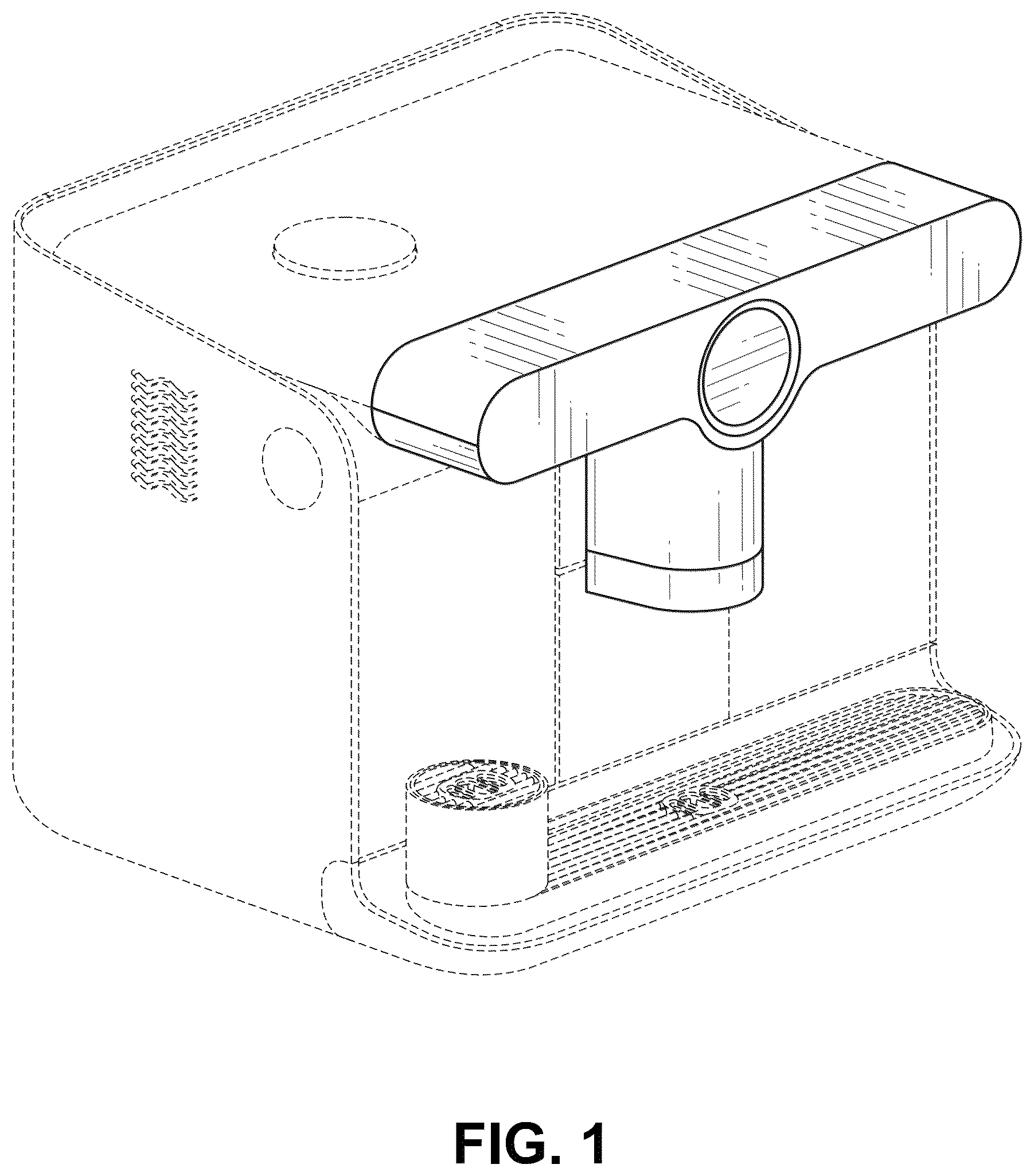 Patent USD1076551 Figure 1 – Coffee machine