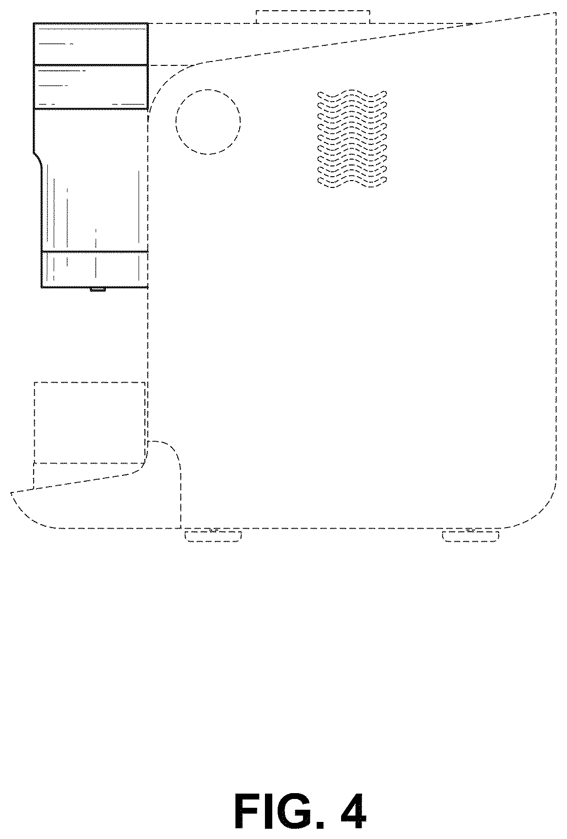 Patent USD1076551 Figure 4 – Coffee machine